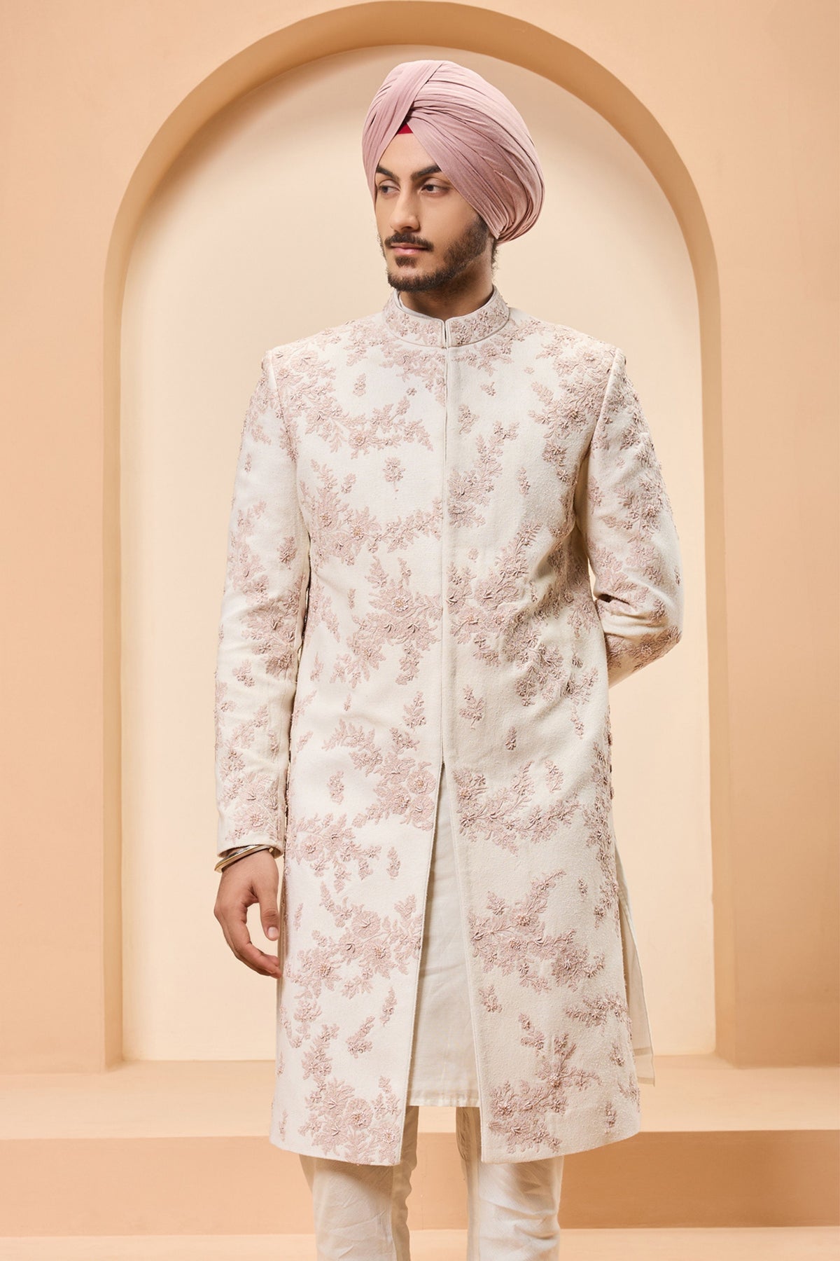 Pearl Thread Grandeur Sherwani Set