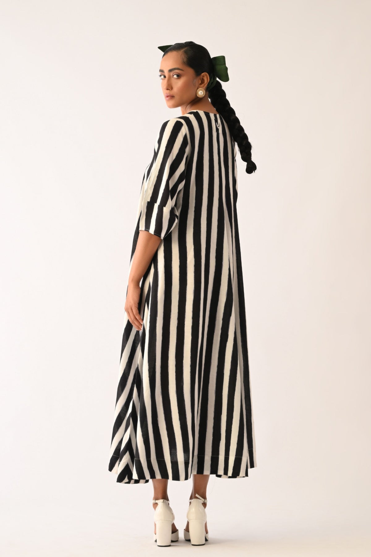 Revolt B&W Mayflower Applique Dress