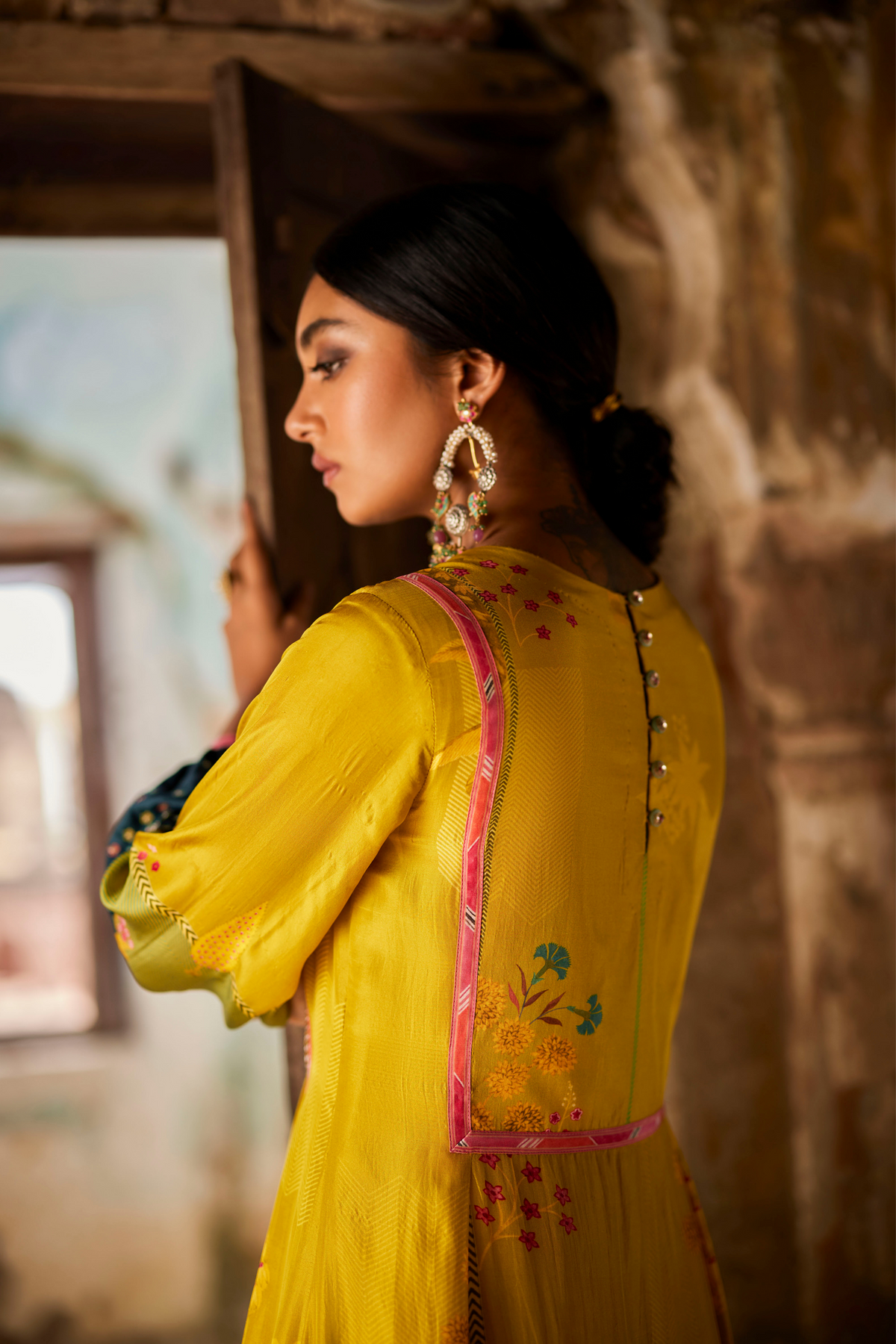 Nadira Lime Yellow Kurta Set