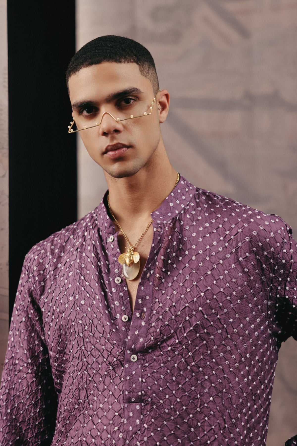 Lavender Short Kurta