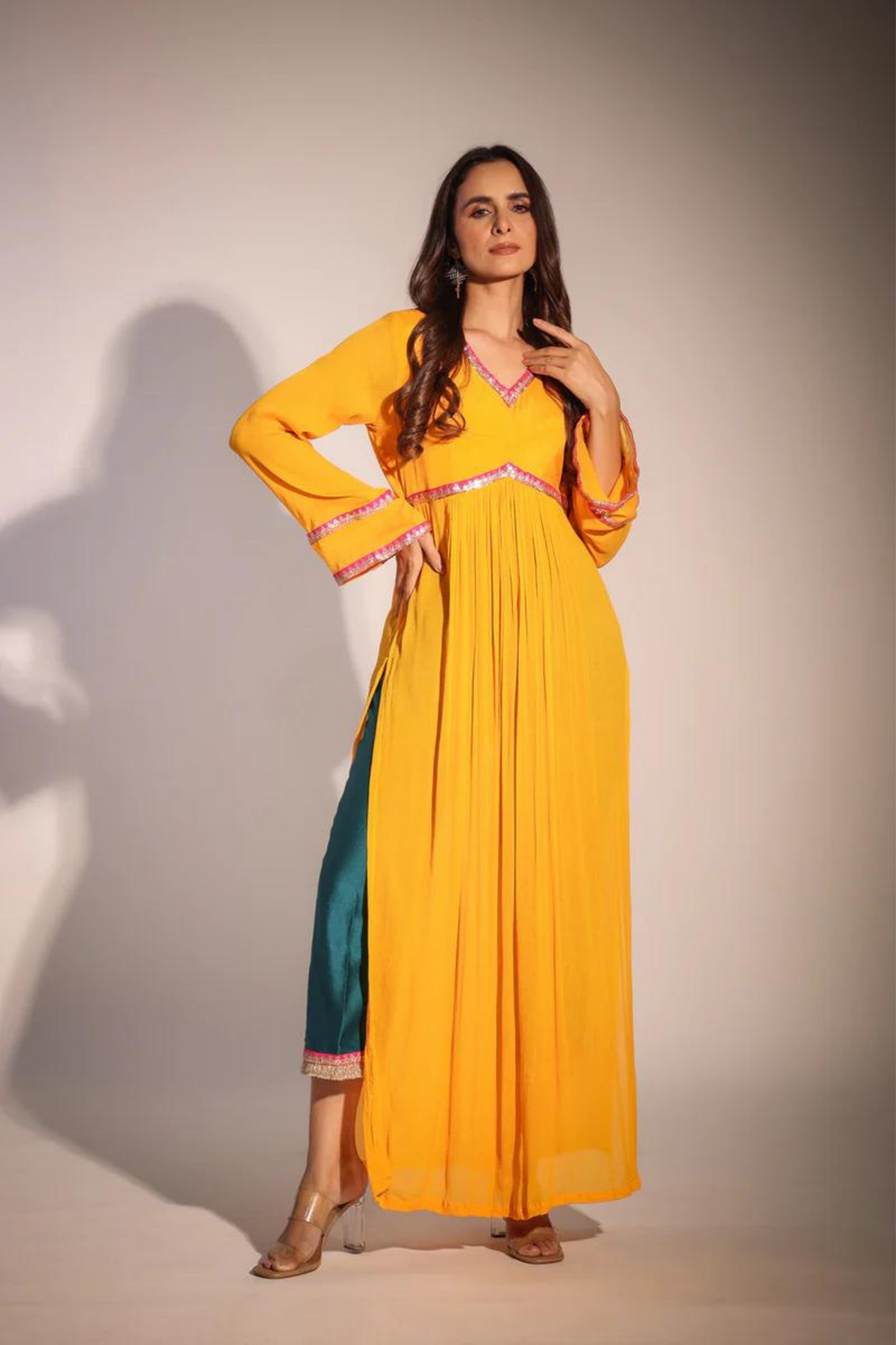 Mango Yellow Kurta Set