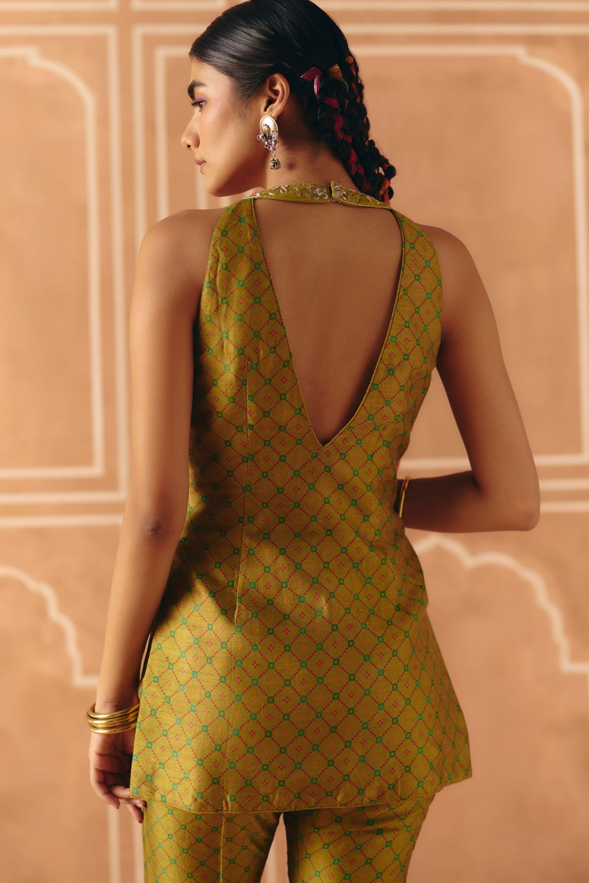 Parrot Green Tunic Set