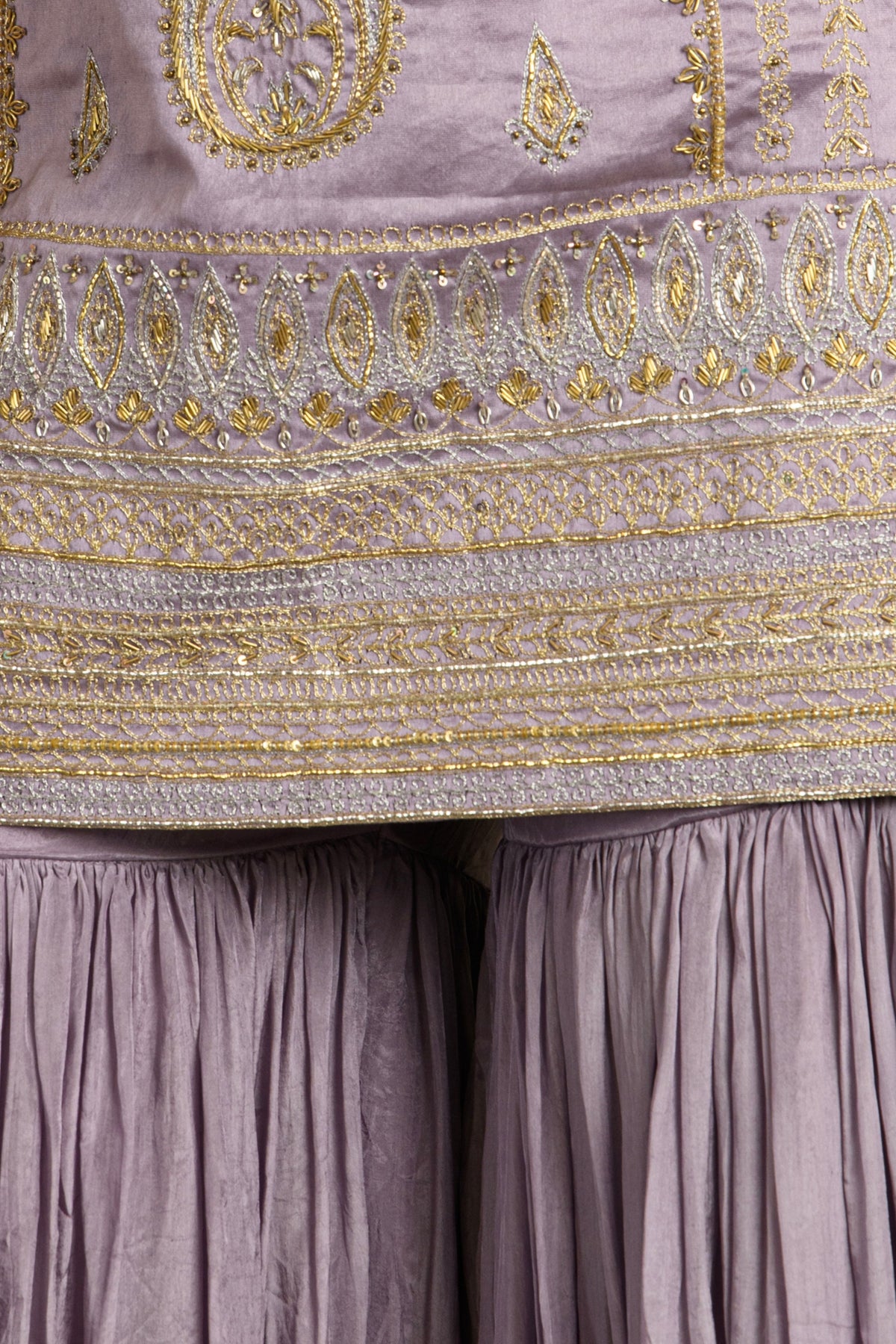 Zeba Halter Kurta Set in Tarangi Lilac