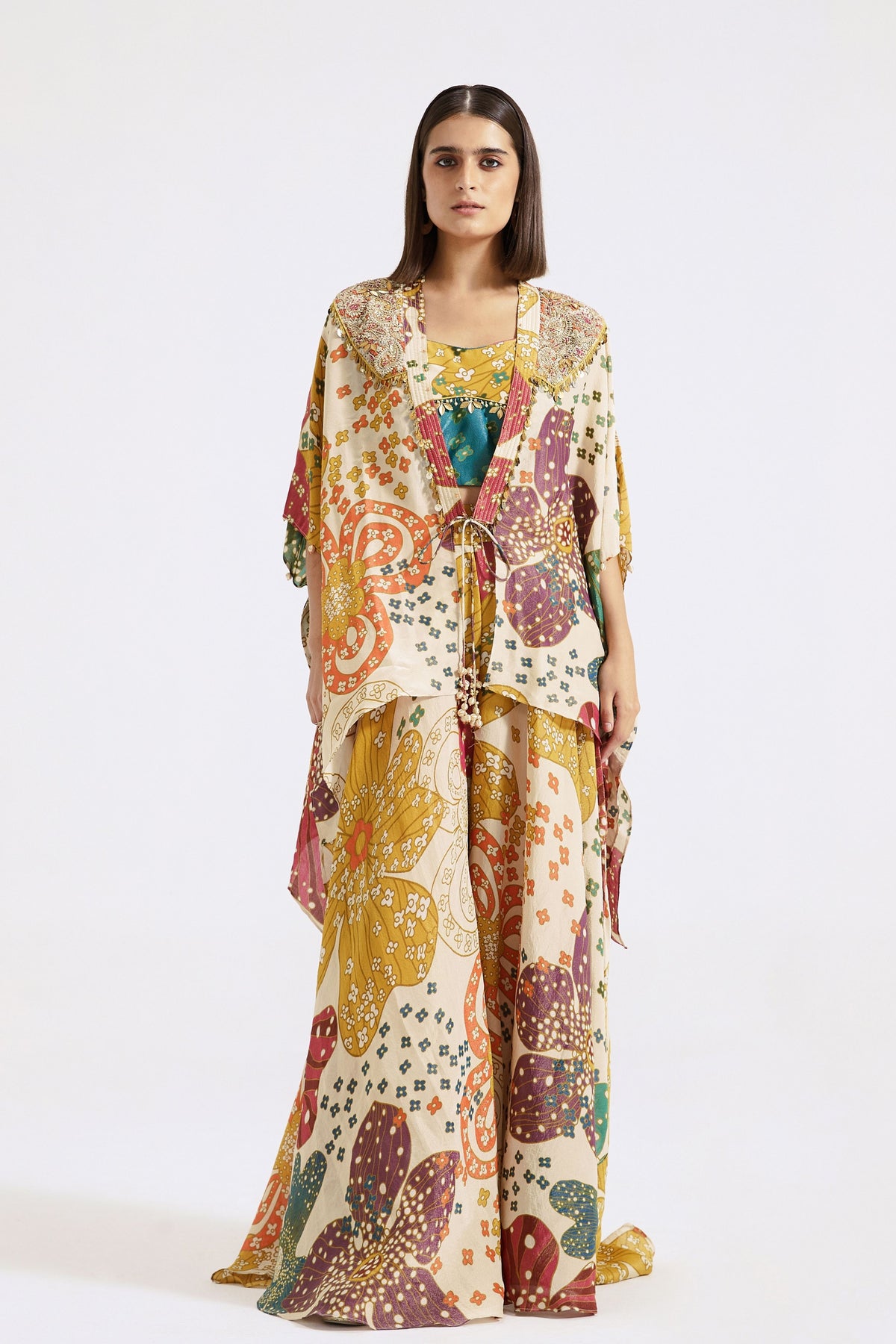 Multi-colour Sharara Set
