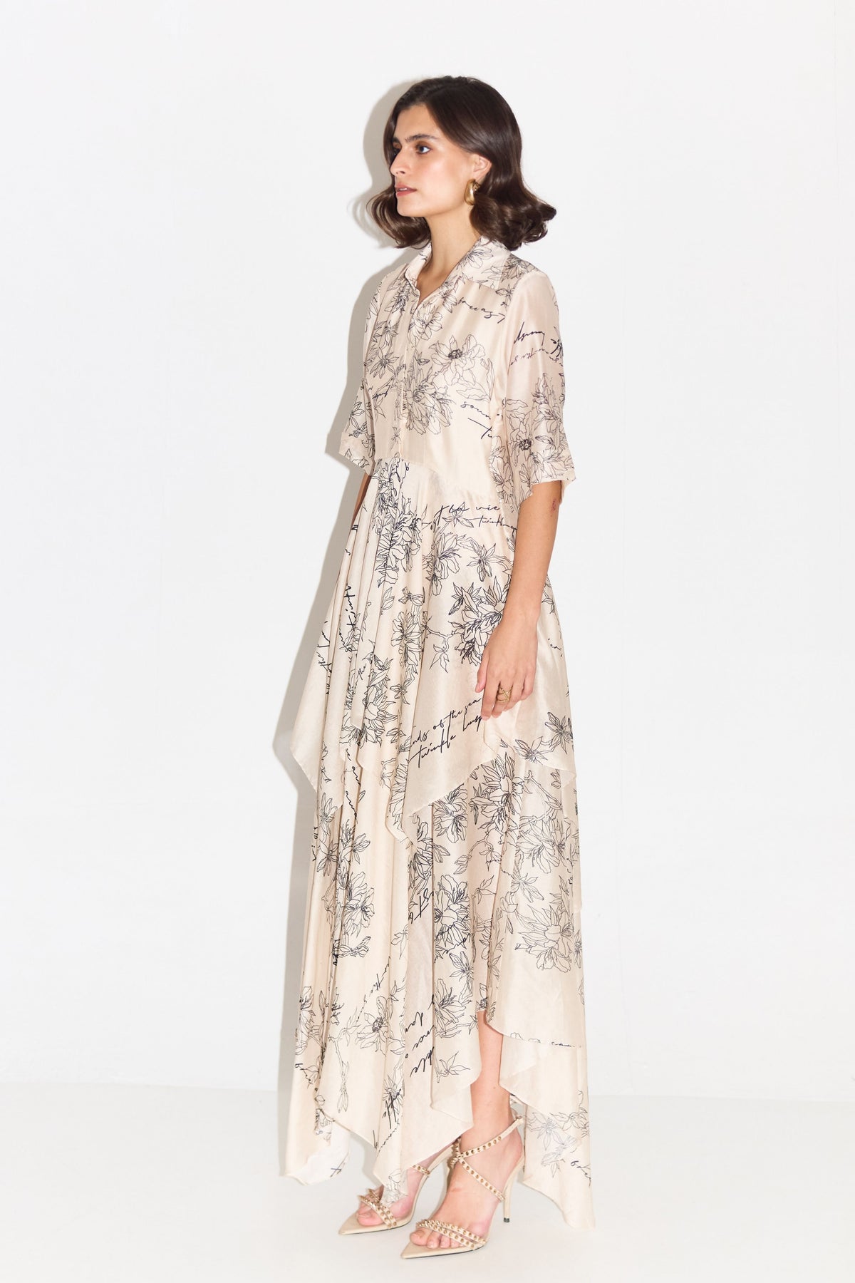 Elma Layered Midi Dress