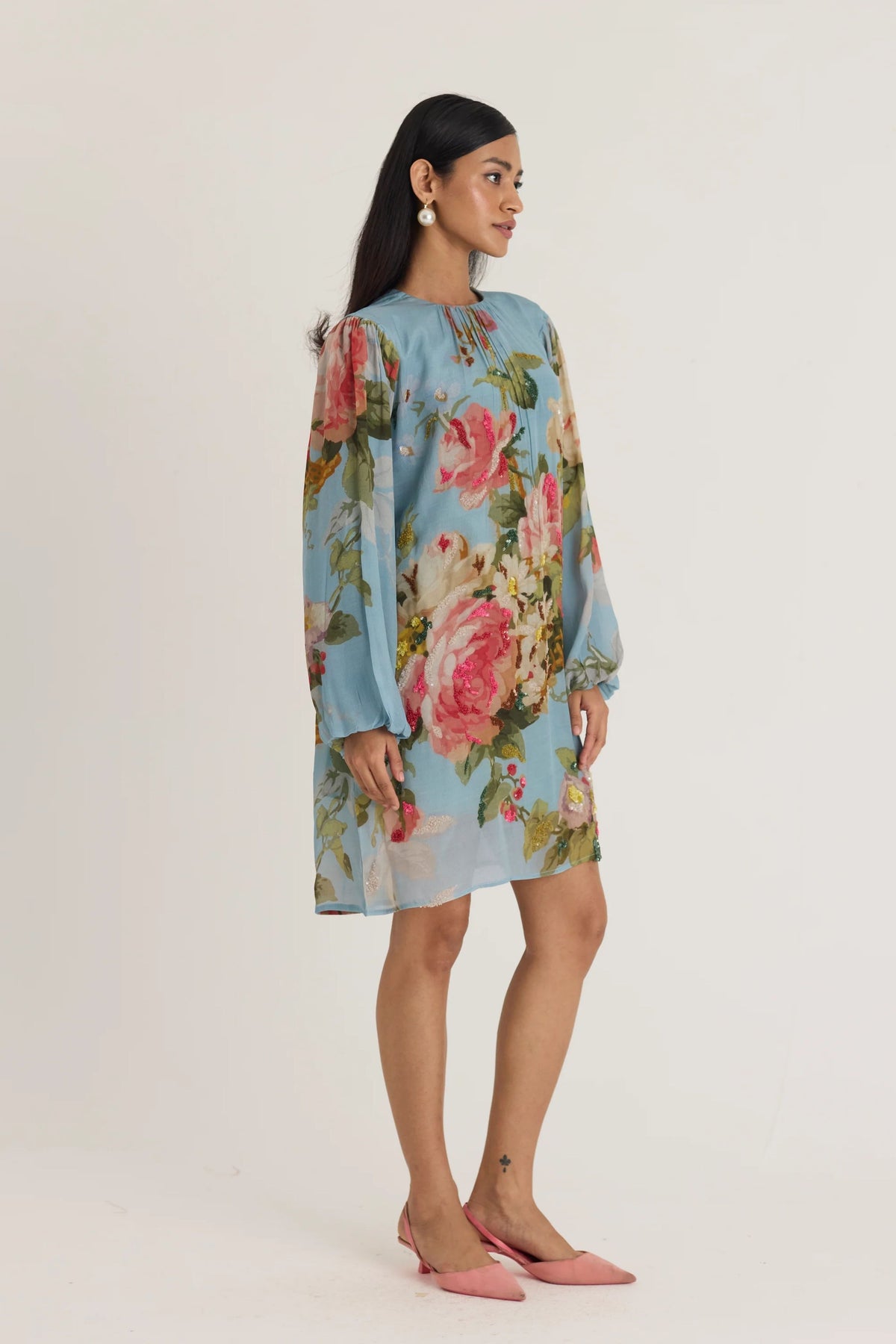 Taffy Embroidered Short Dress