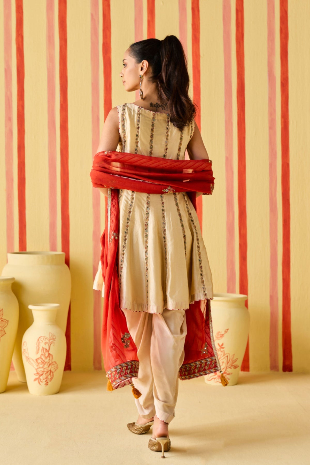 Dhyuti Tussar Kurta Set
