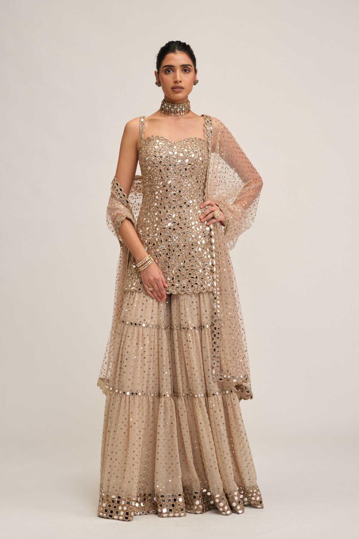 Modern Sharara Set
