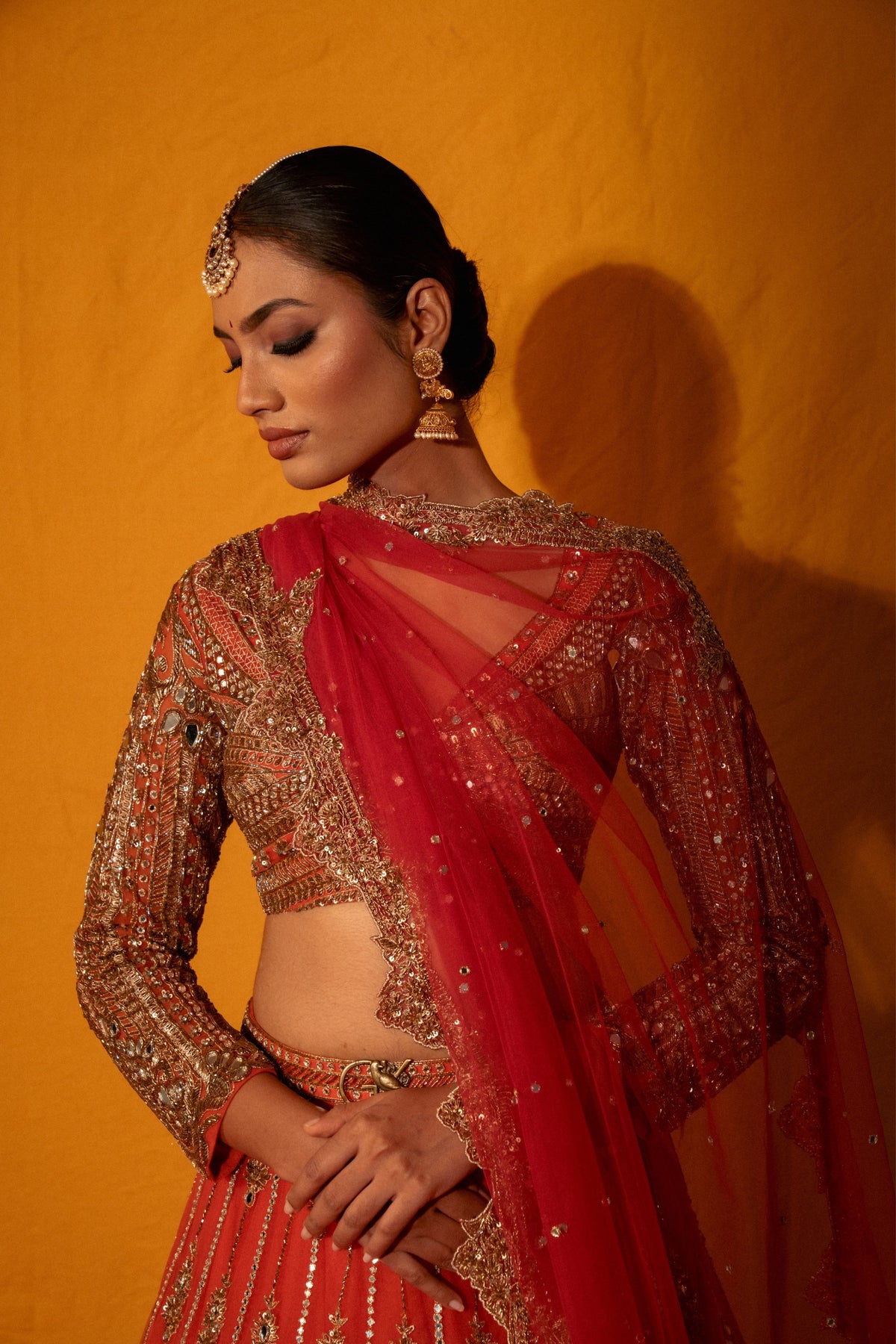 Kanakambari Lehenga Set