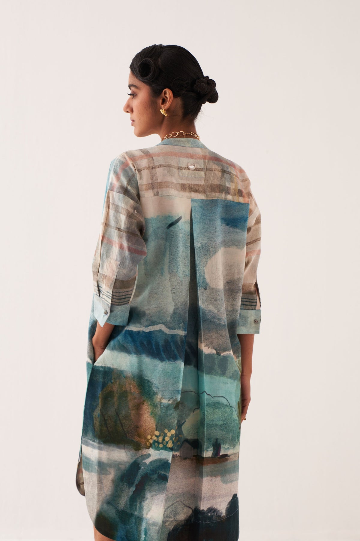 Sky Batwing Dress
