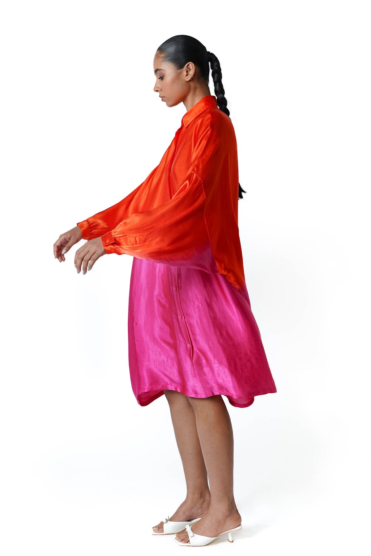 Troipcal Rush Square Shirt Dress