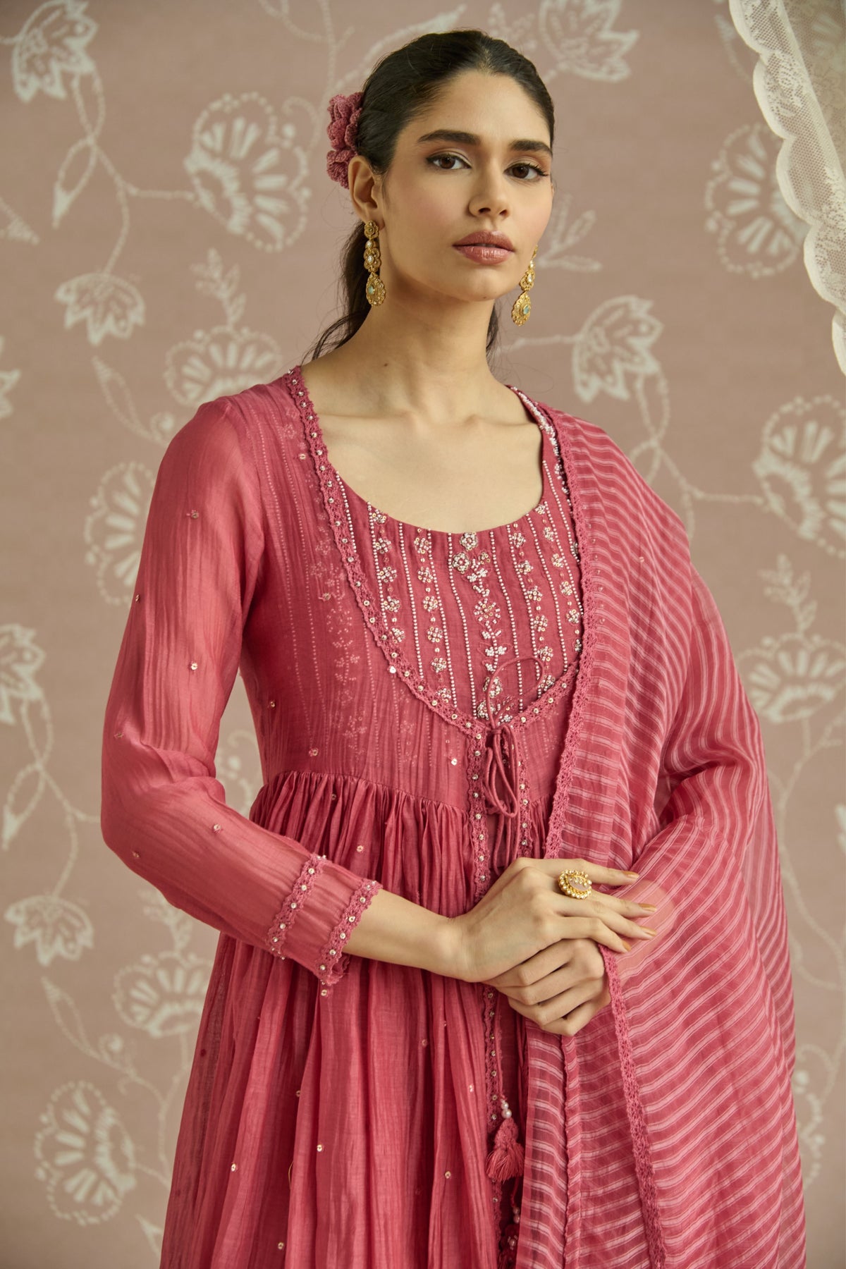 Coral Inaya Anarkali