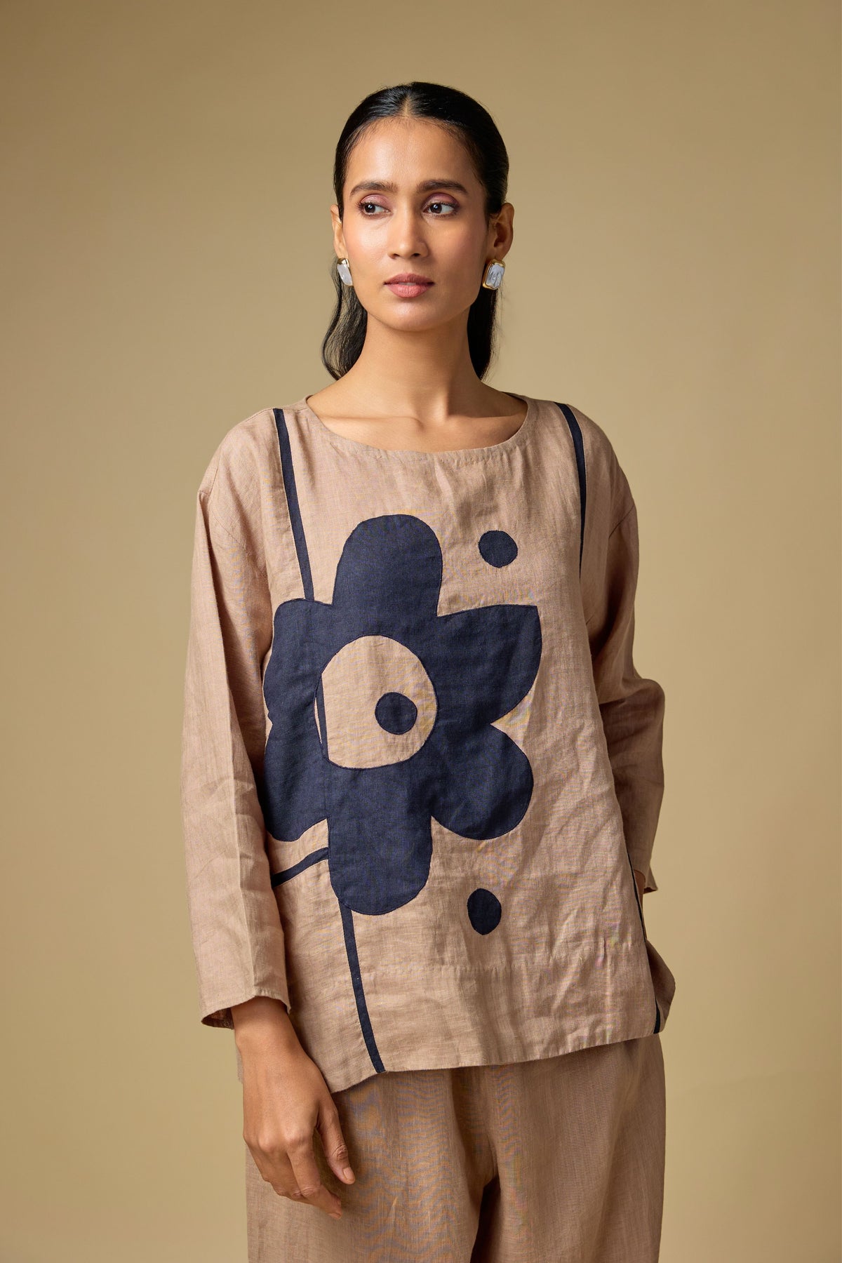 Khaki Floral Set