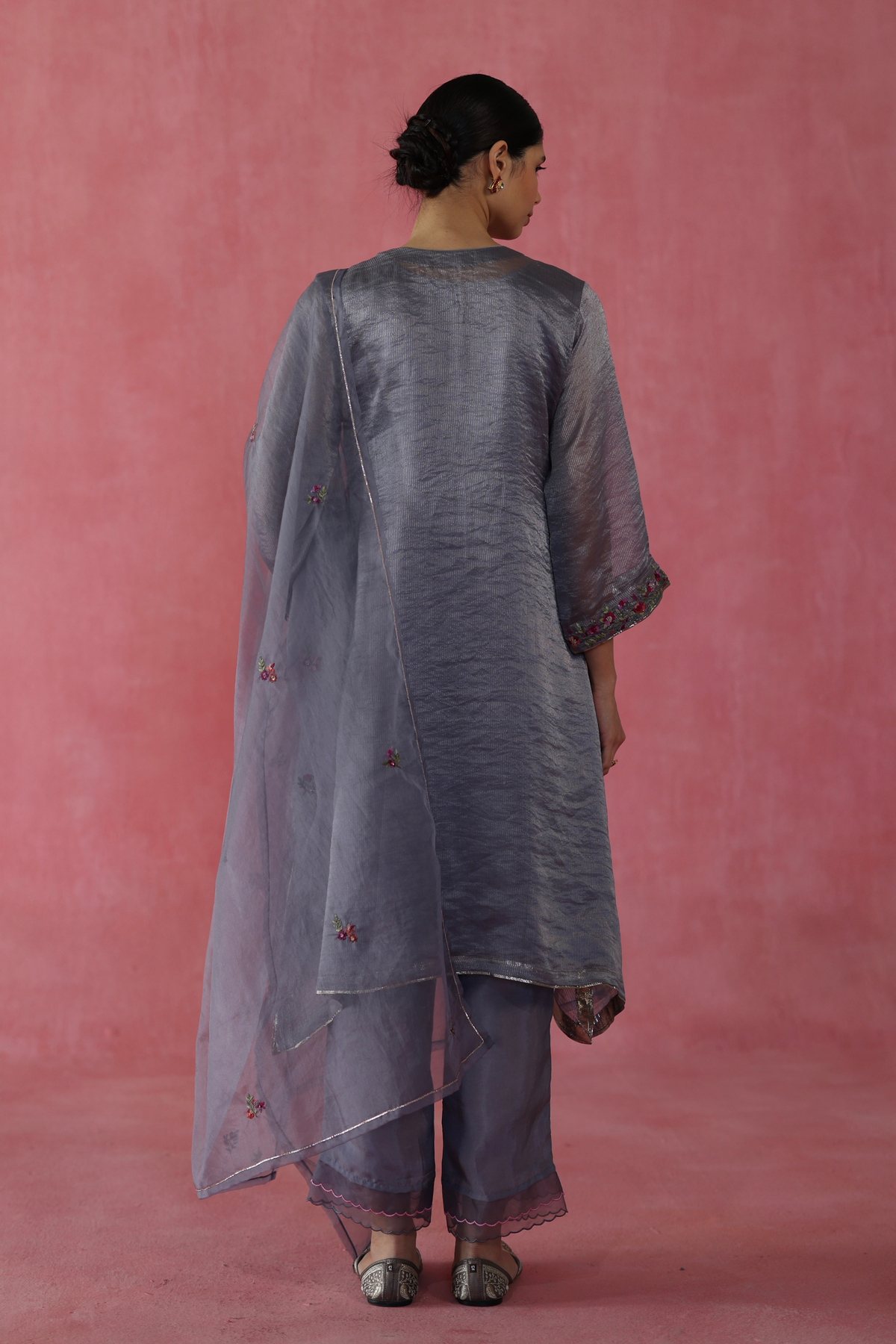Grey Phirni Kurta Set