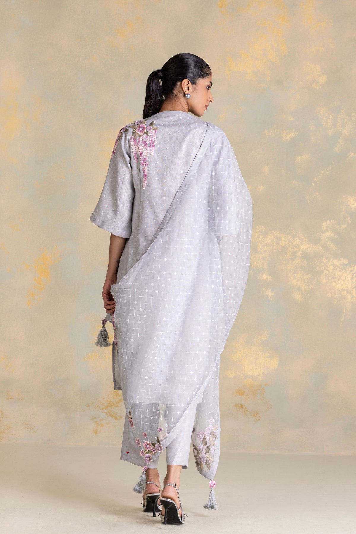 Delfina Smoke Kurta Set