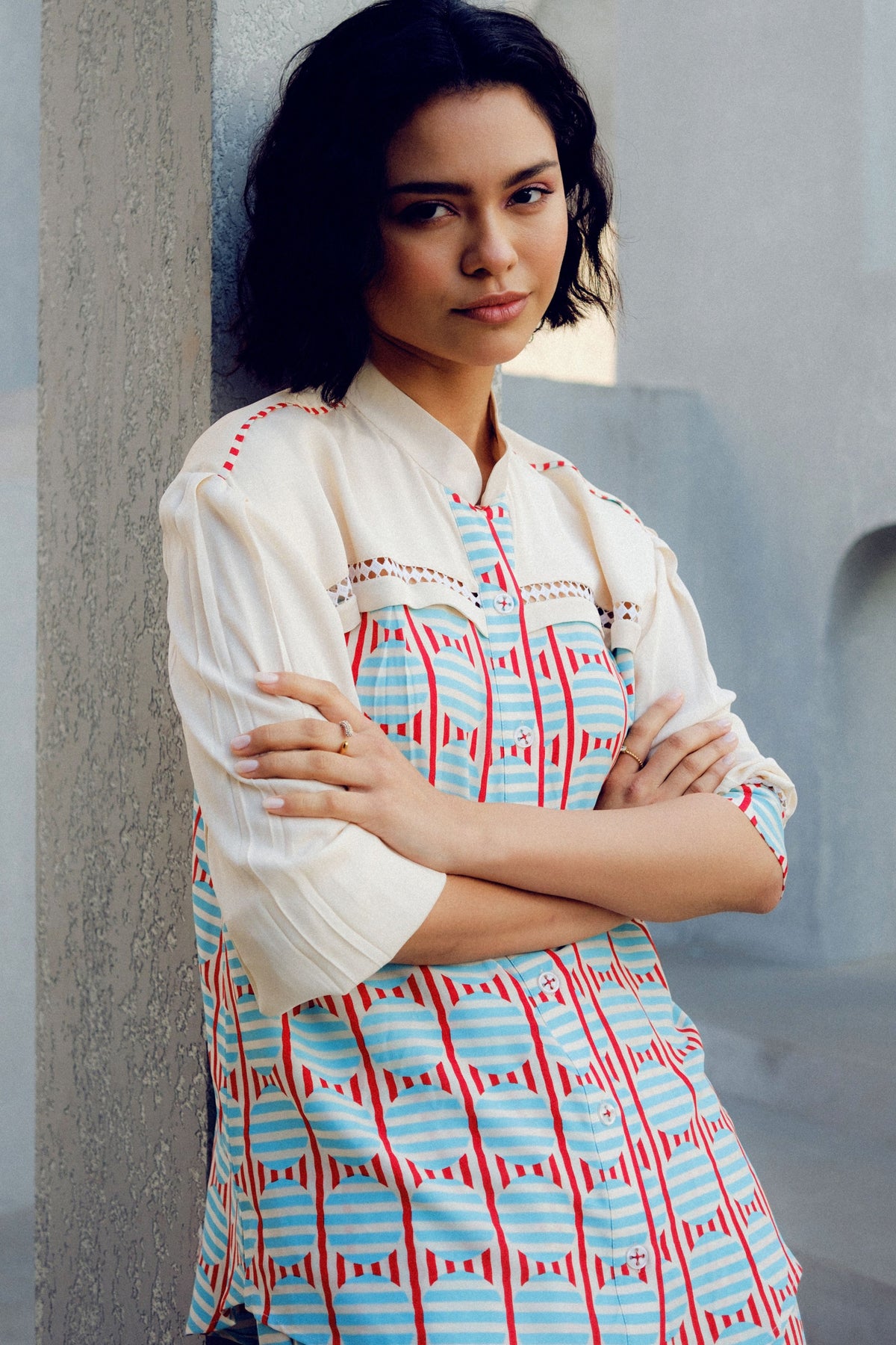 White Illusion Lace Shirt