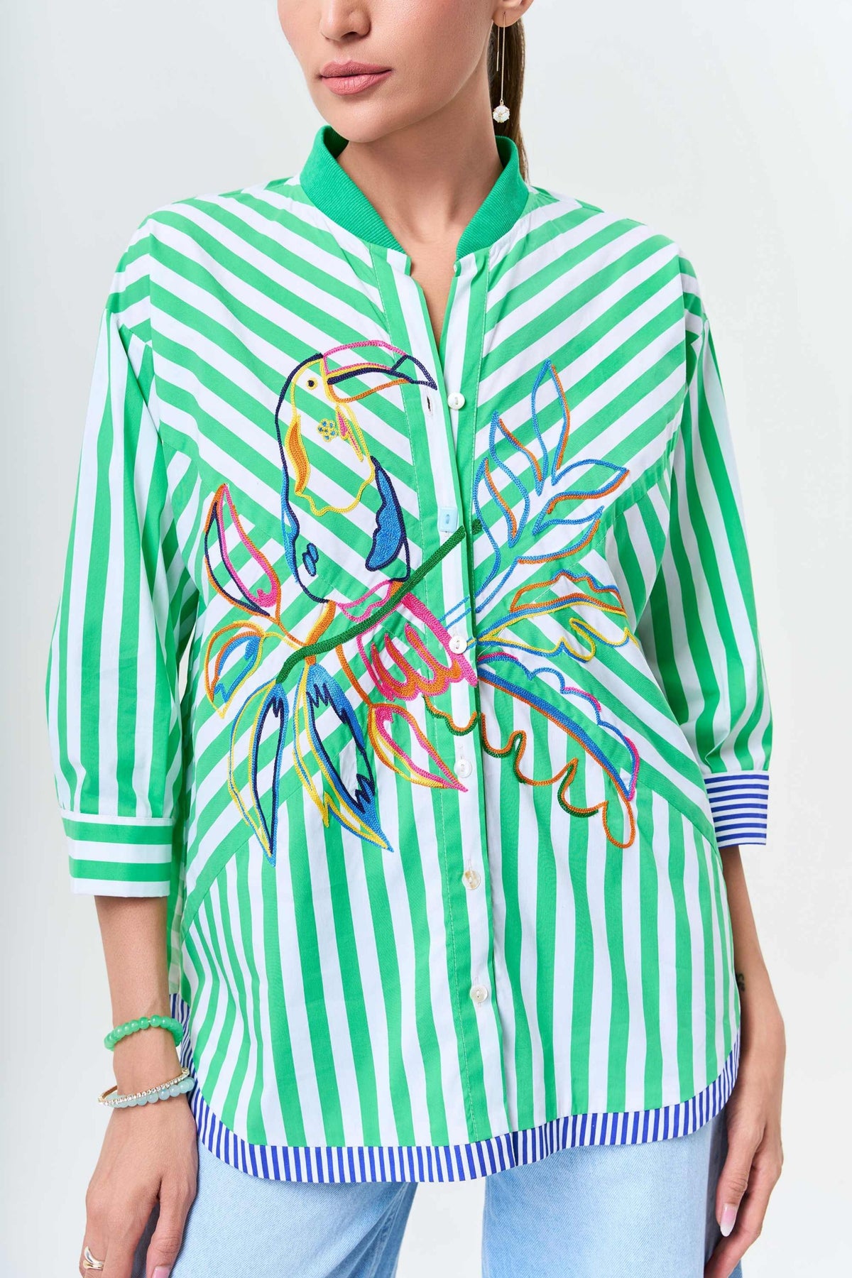 Matcha Stripes Shirt