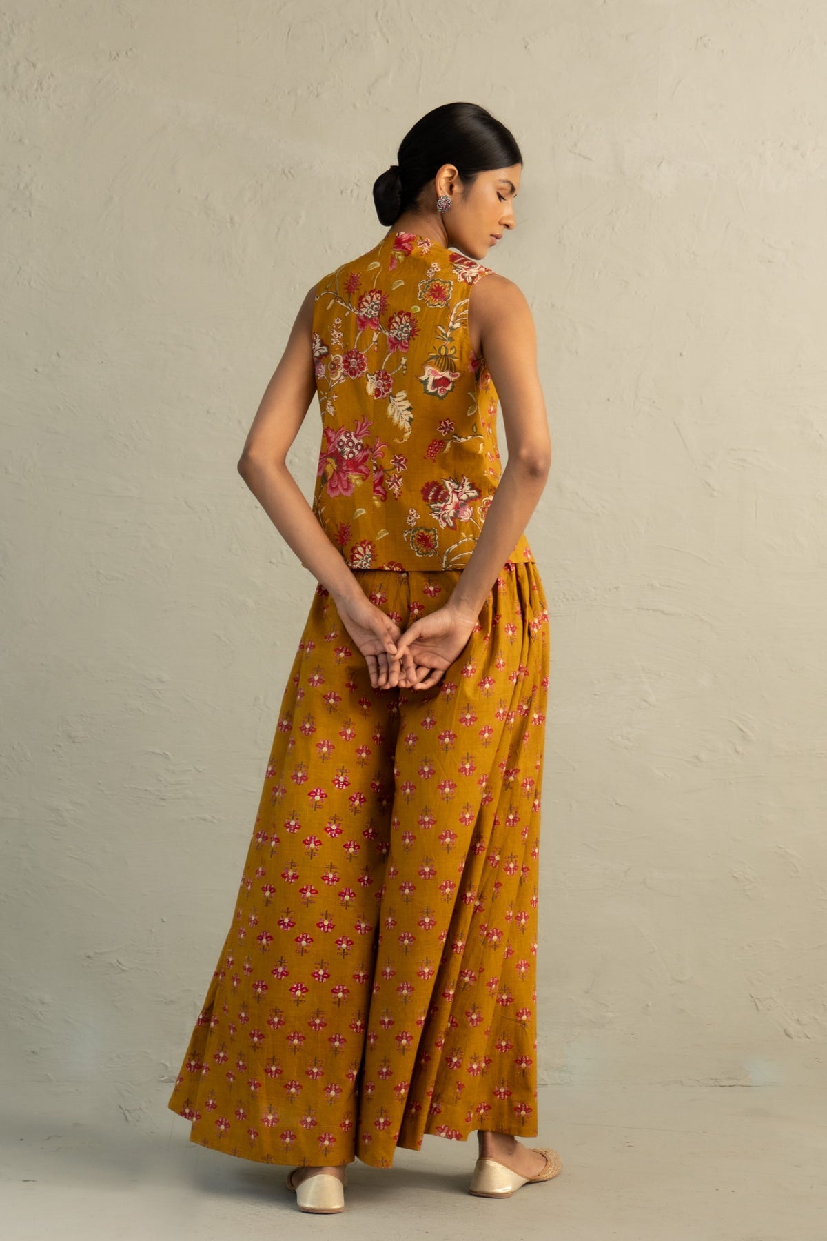 Mustard Skirt Set