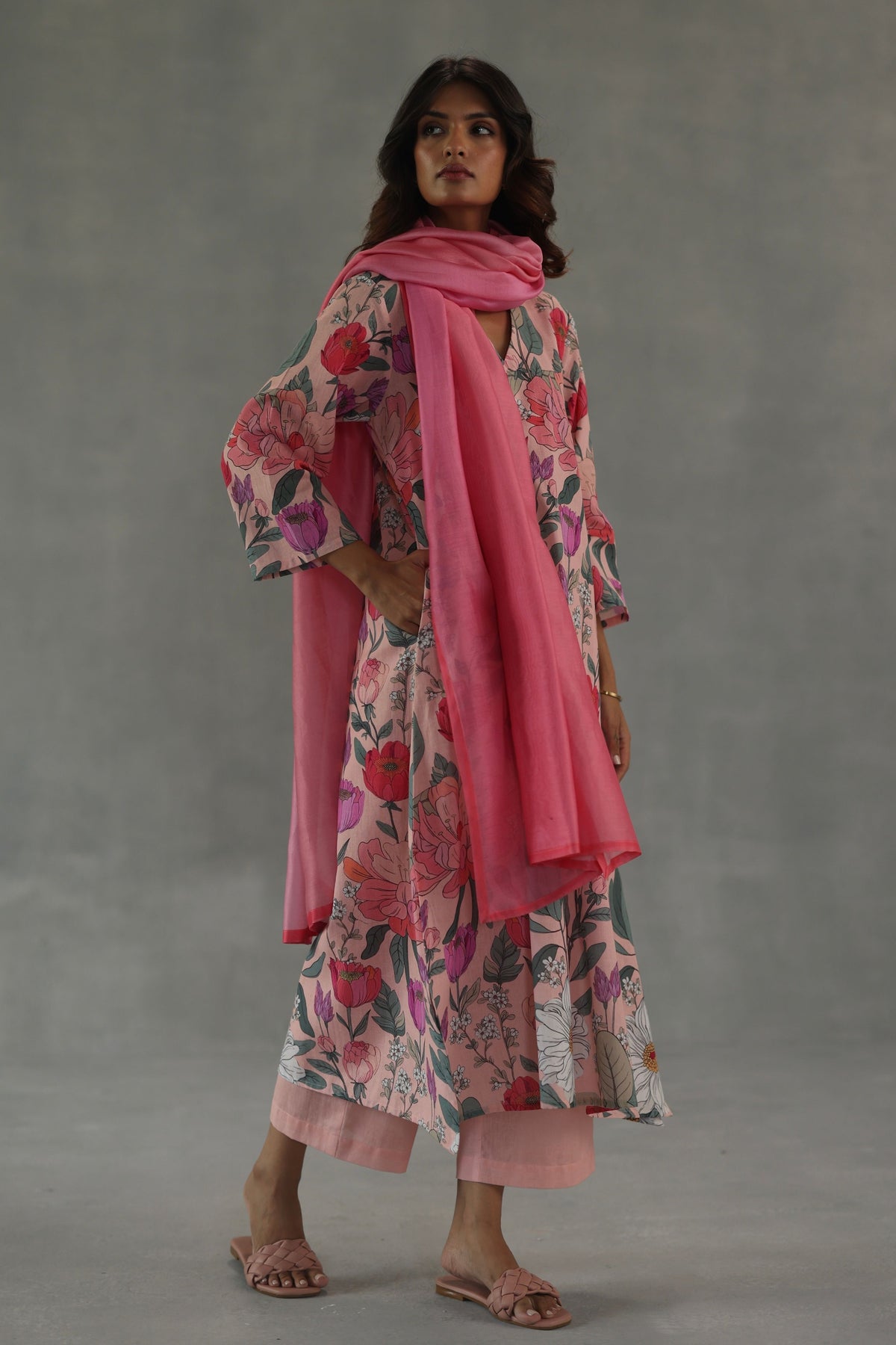 Pink Roseate Kurta Set