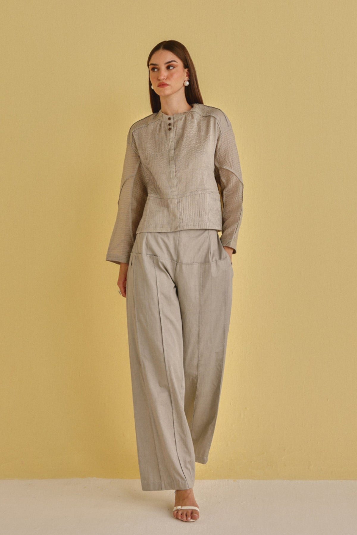 Pintuck Pleat Palazzos