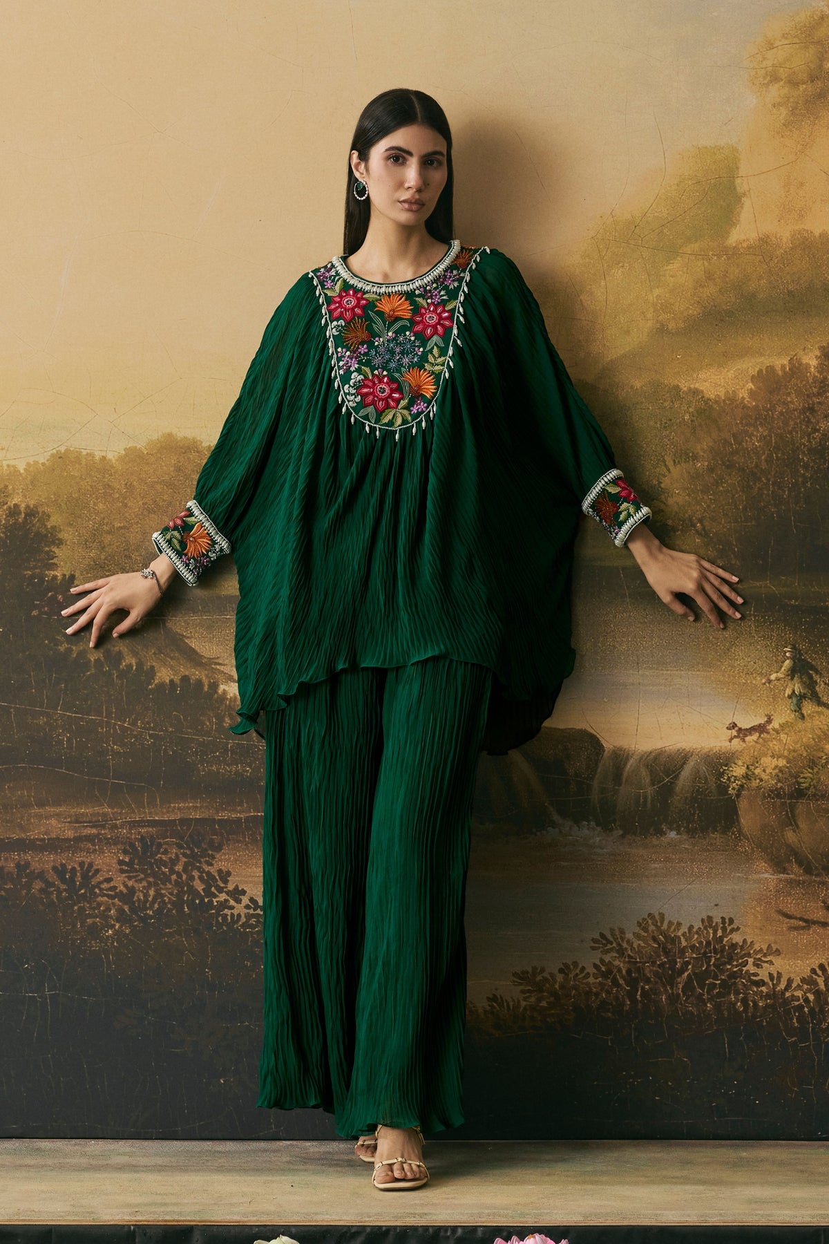Emerald Green Tunic Set