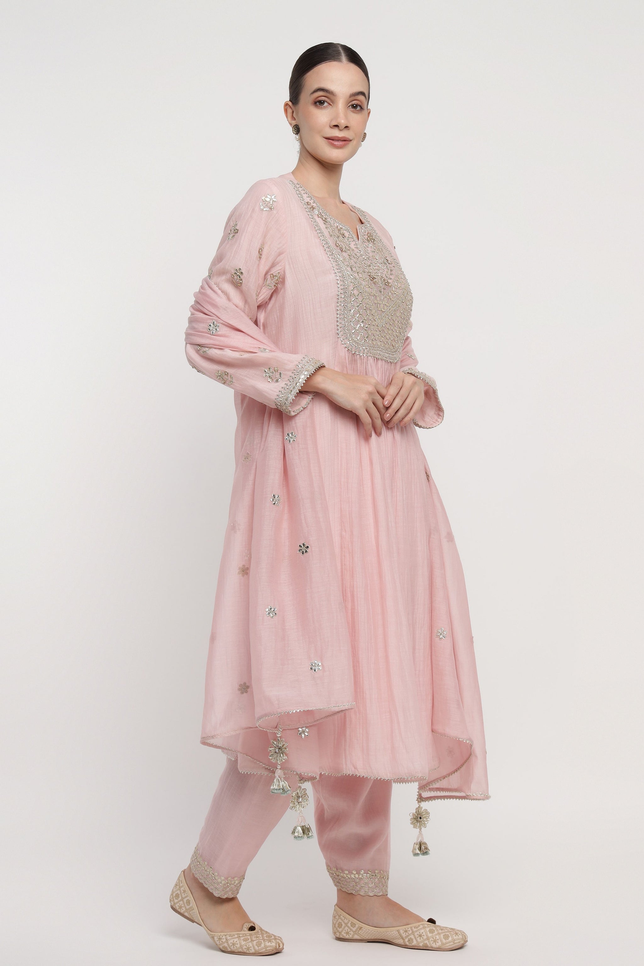 Summer by Priyanka Gupta - Pink Vrinda Kurta Set - Elahe