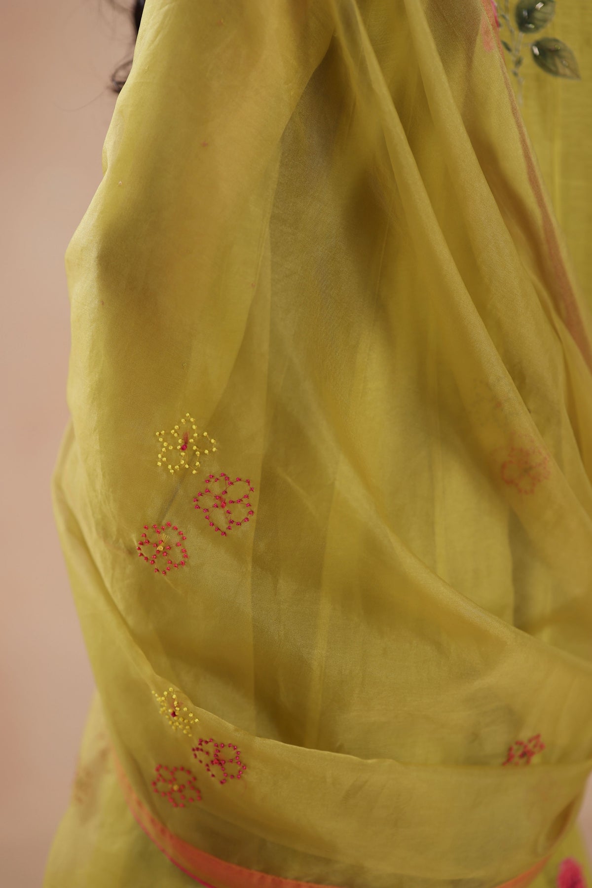 Holi Green Kurta Set