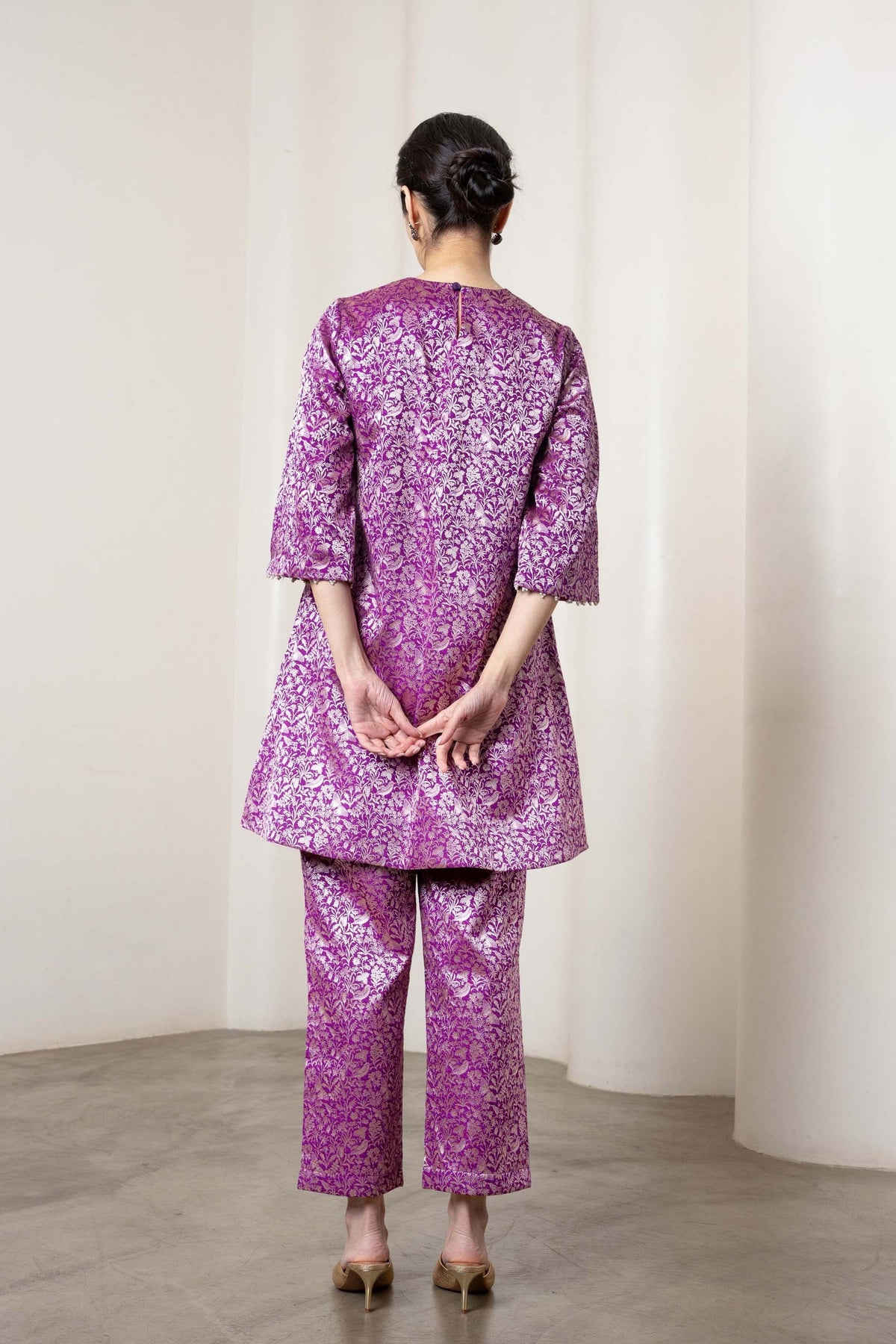 Sonal Purple Kurta Set