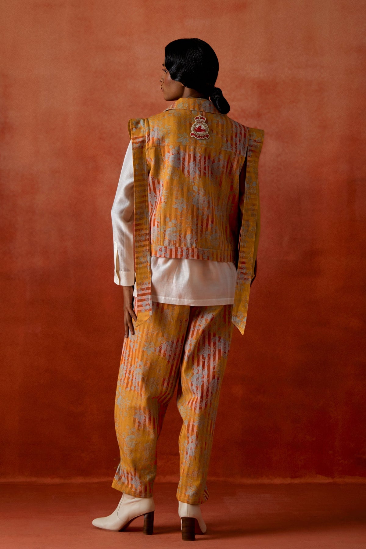 Mustard Denim Jacket Set