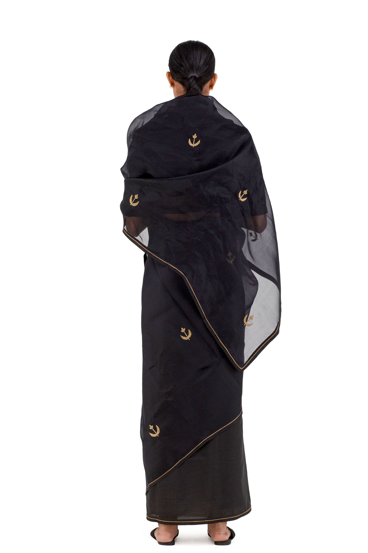 Purvai Black Saree