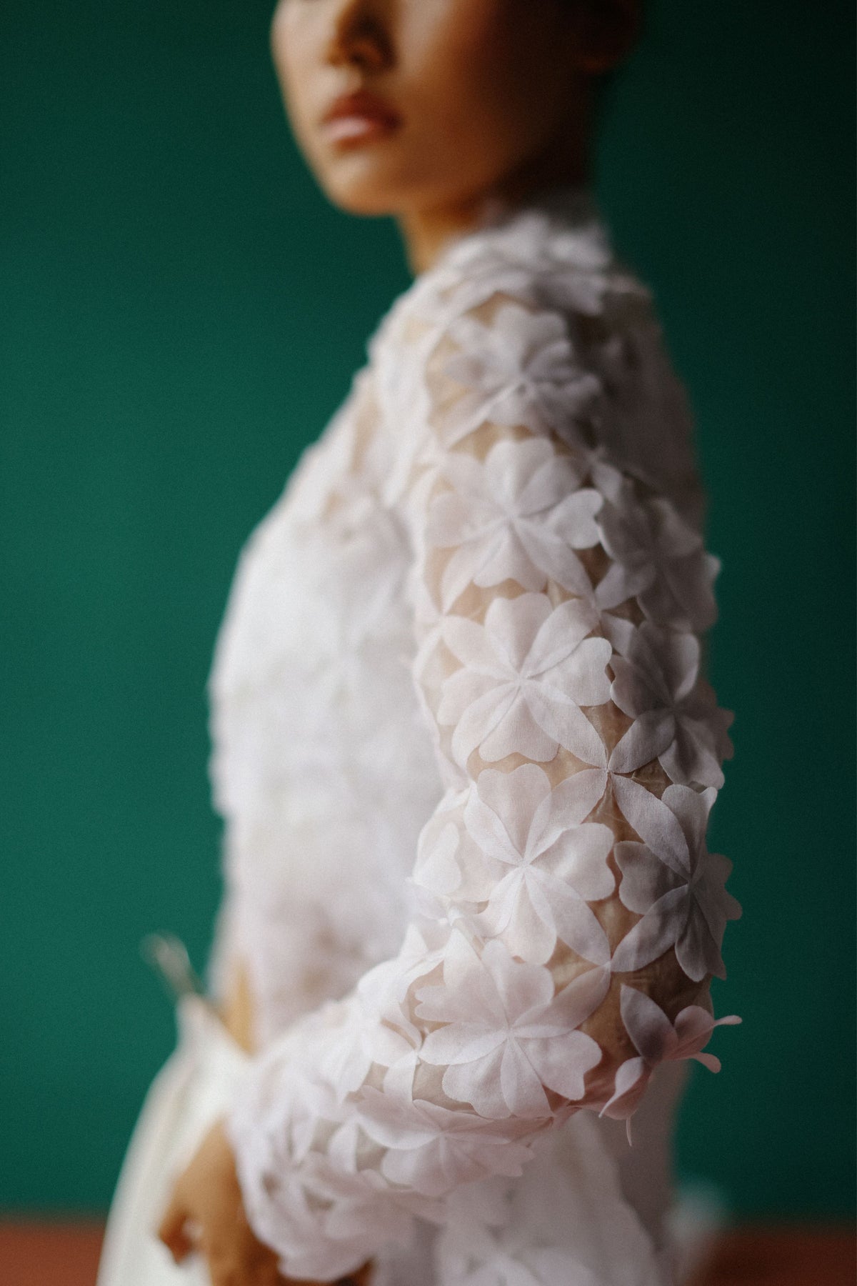 Bloom White Jacket Set