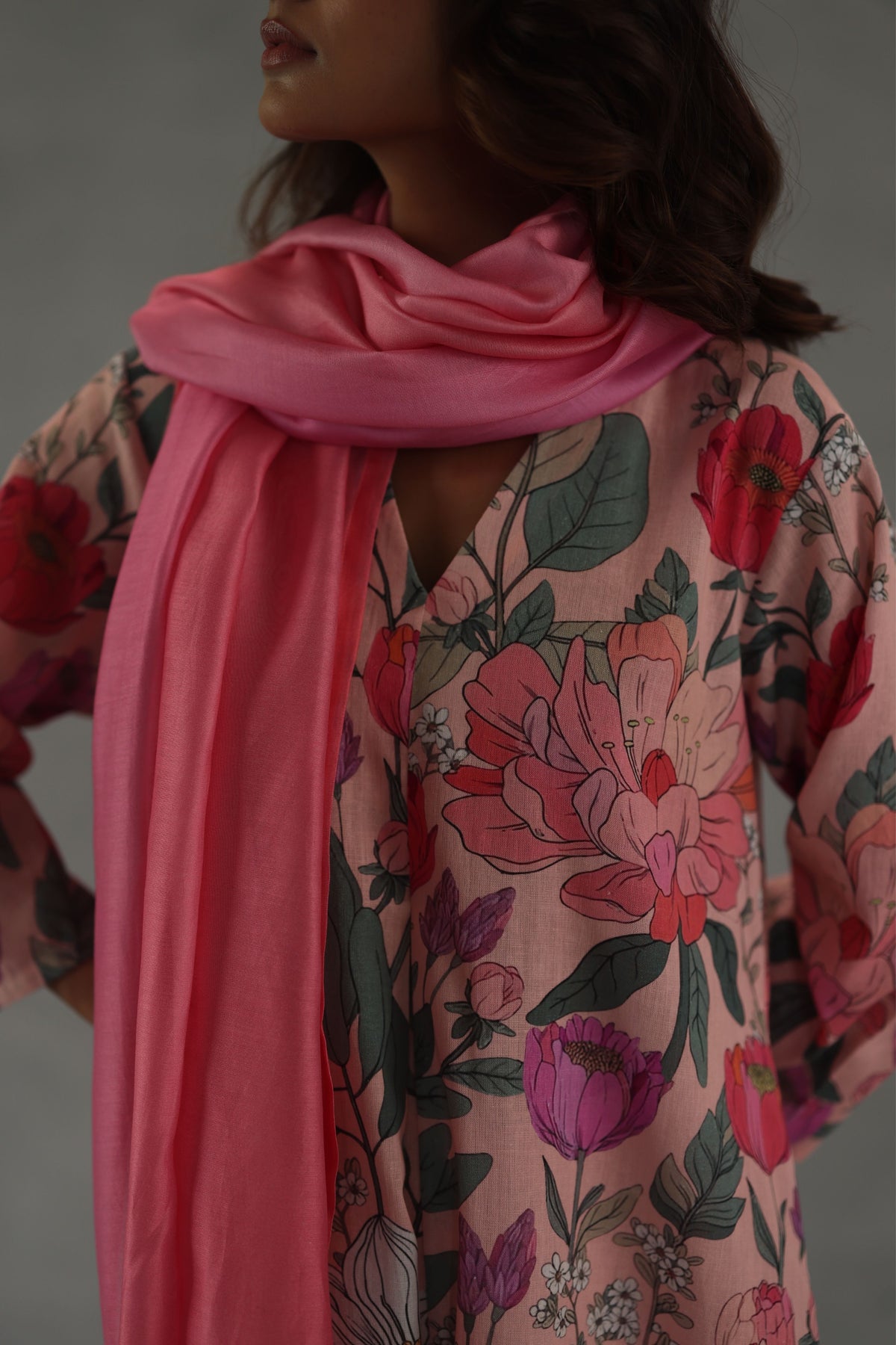 Pink Roseate Kurta Set