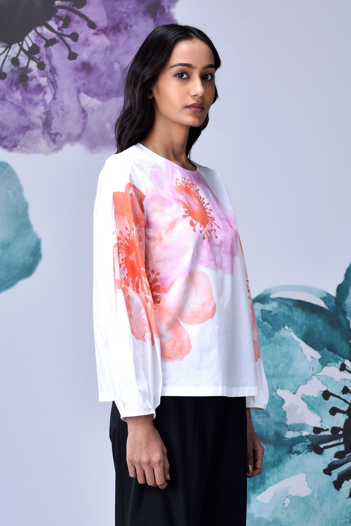 Anemone Flower Top White Coral