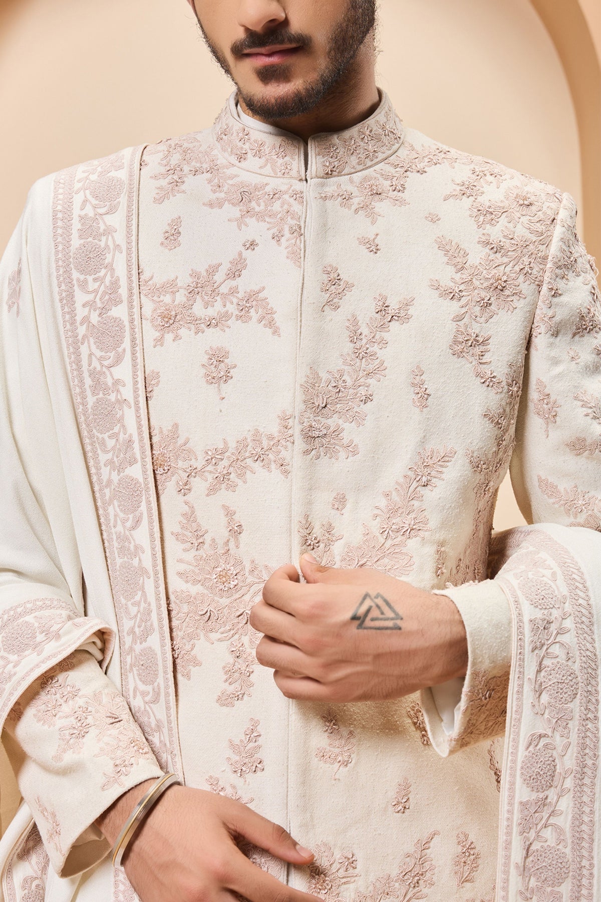 Pearl Thread Grandeur Sherwani Set