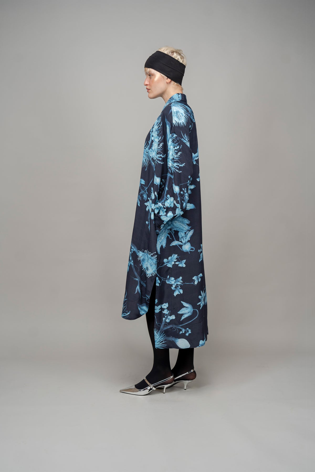 Aurora Borealis High Low Shirt Dress