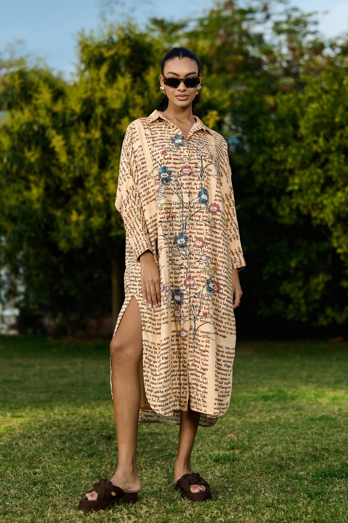 Dani Embroidered Shift Dress