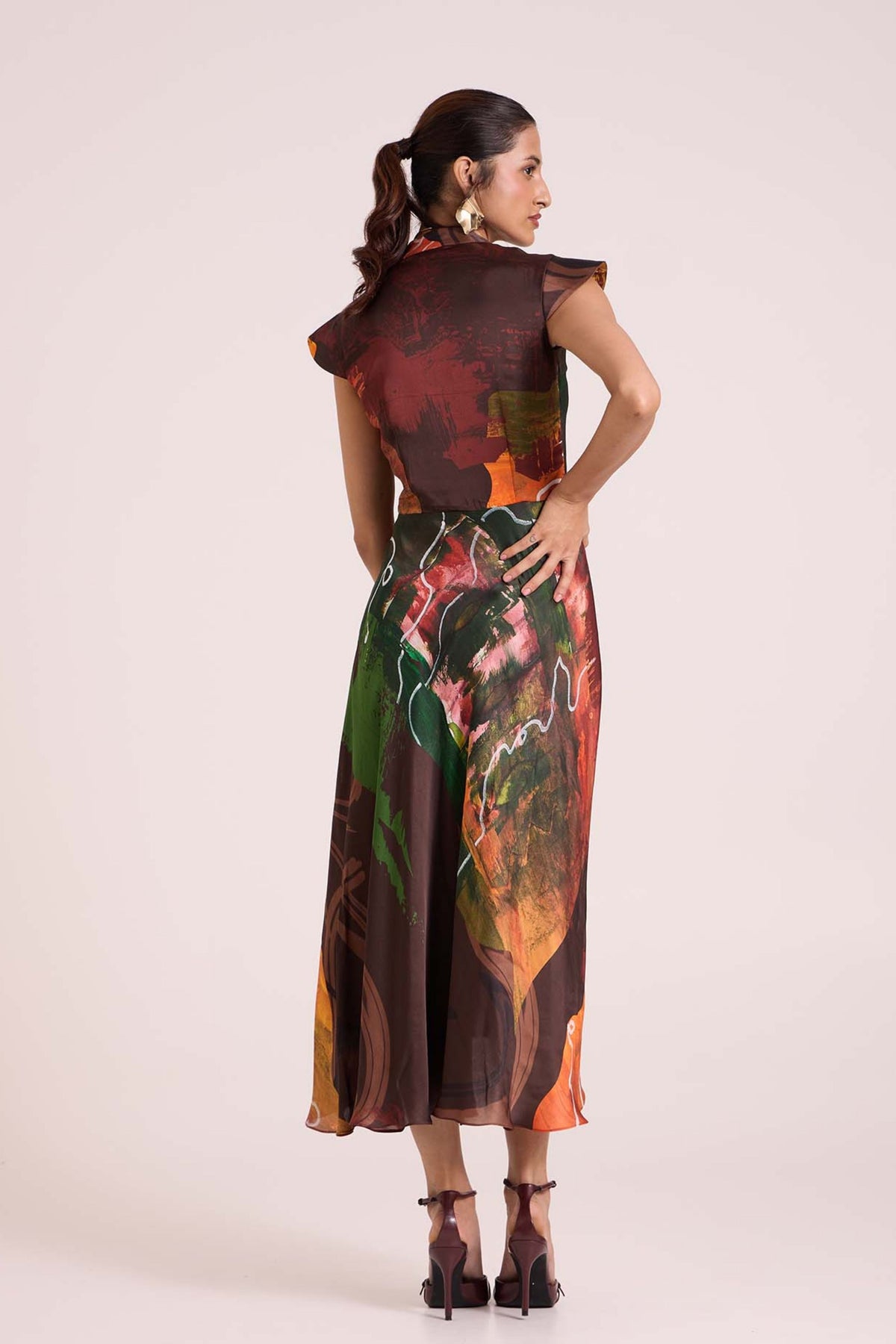 Ceres Draped Midi Dress