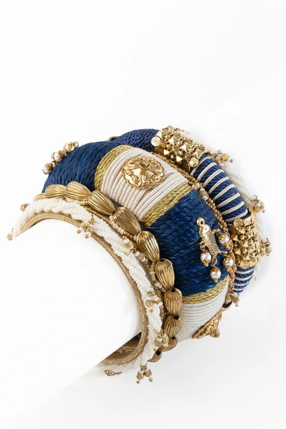 Saaj Bangle Set in Blue
