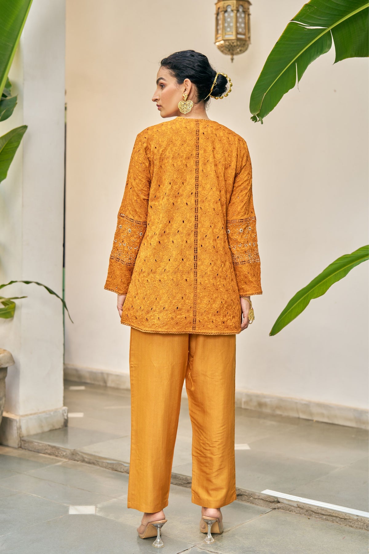 Ochre Handwork Jacket Set