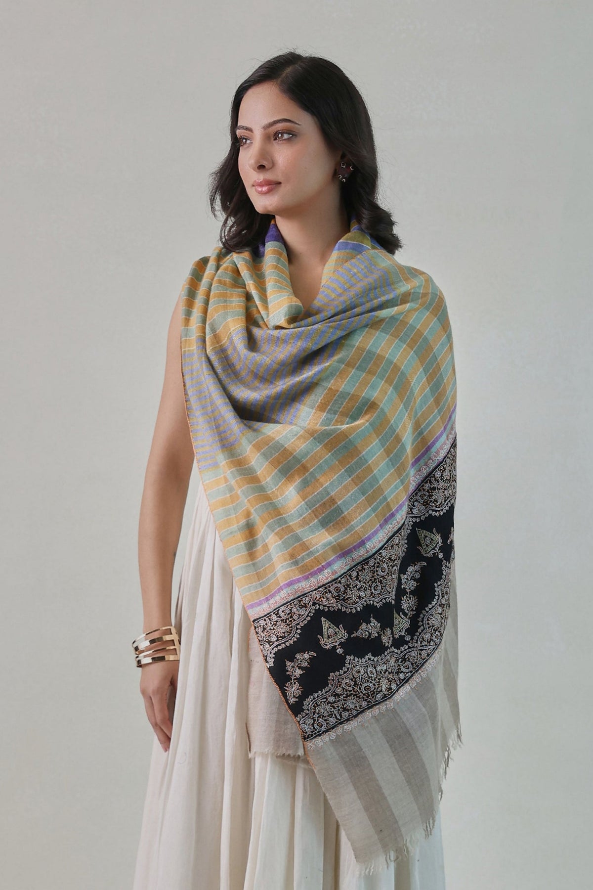 Palla Needlework Multicolor Stole