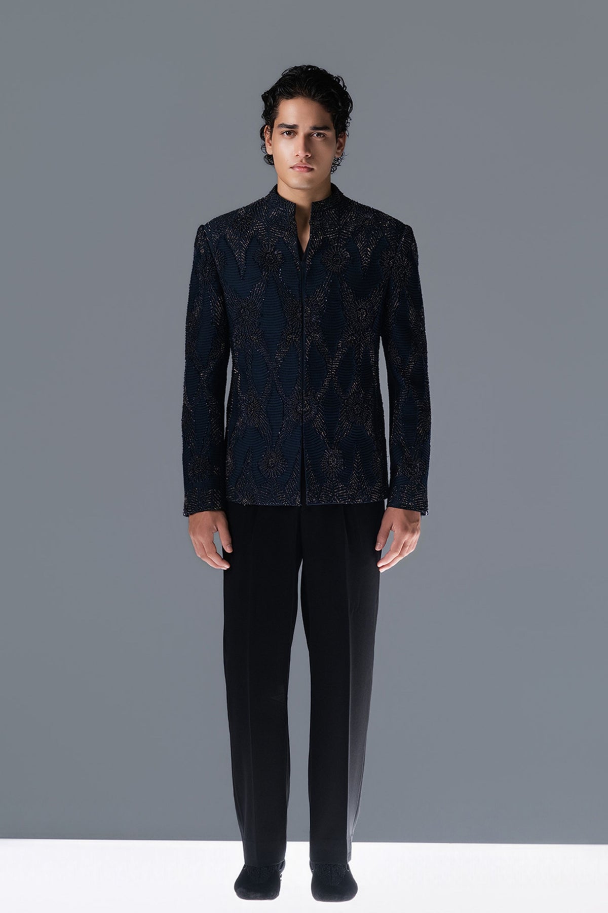 Auric Rhythm Bandhgala Set