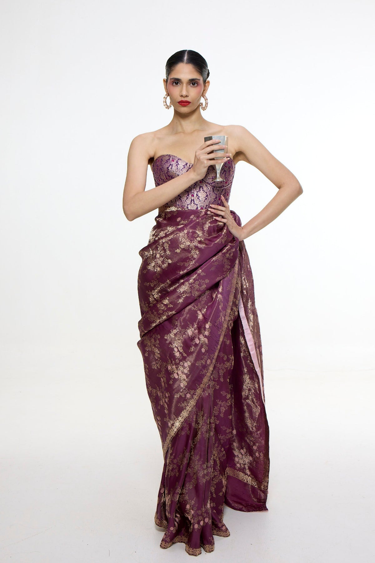 Handwoven Cocoa Brown Saree
