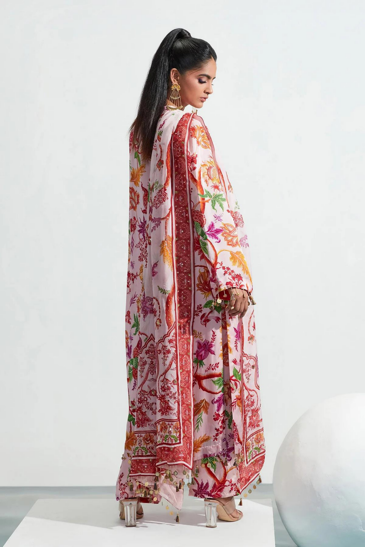 Asma Blush Embroidered Kurta Set