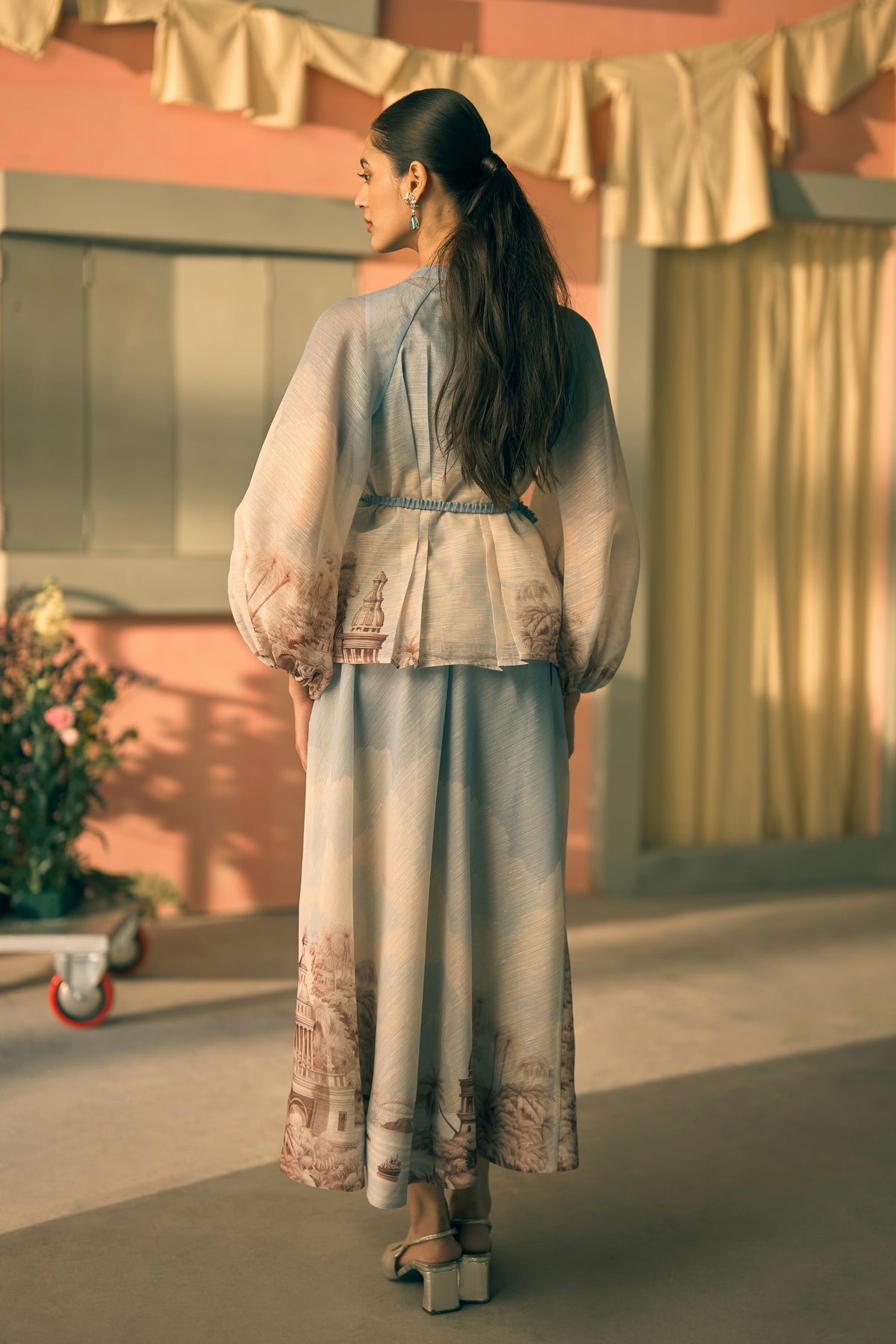 Porto Marine Mural Skirt Set