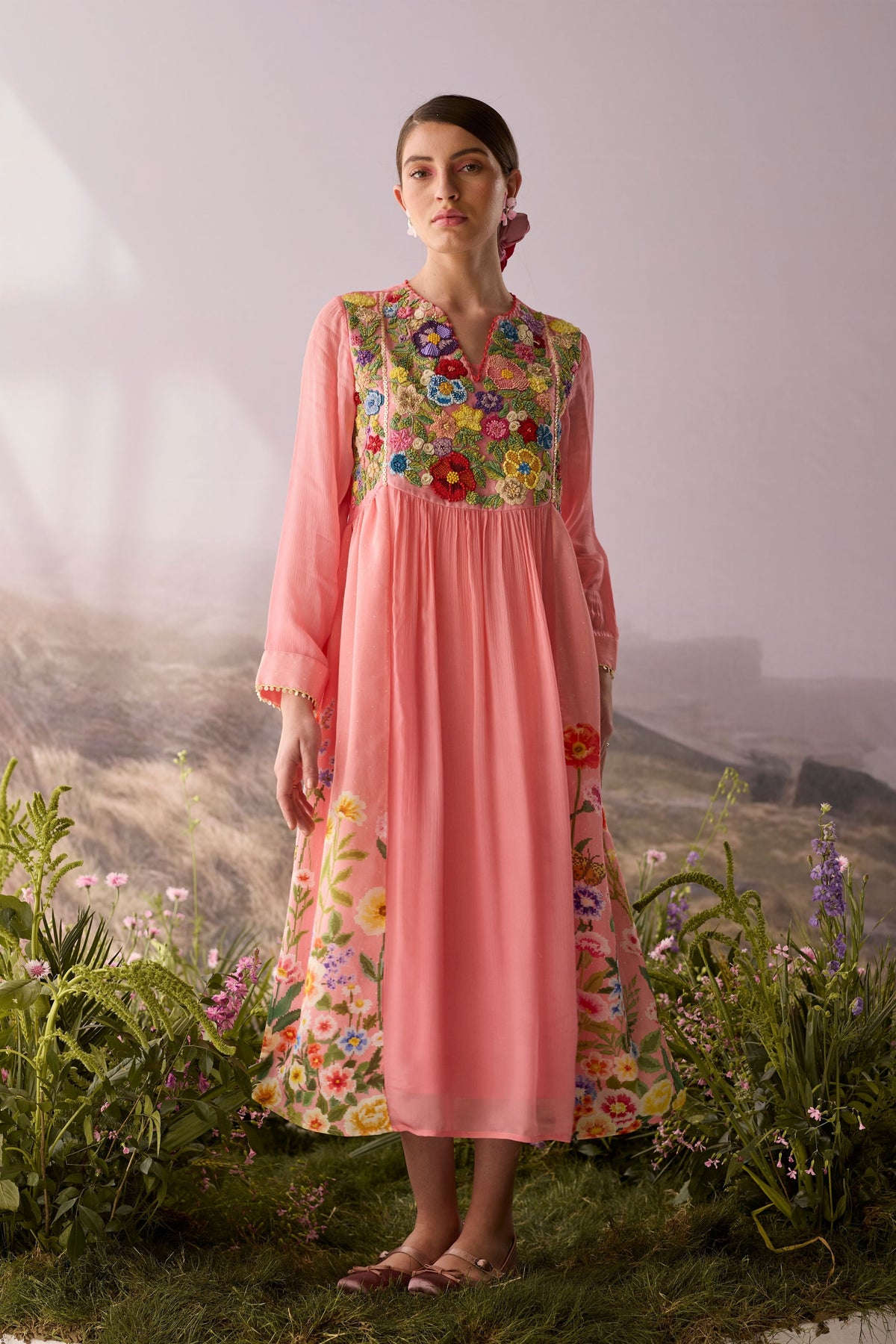 Rose Beaded Dress