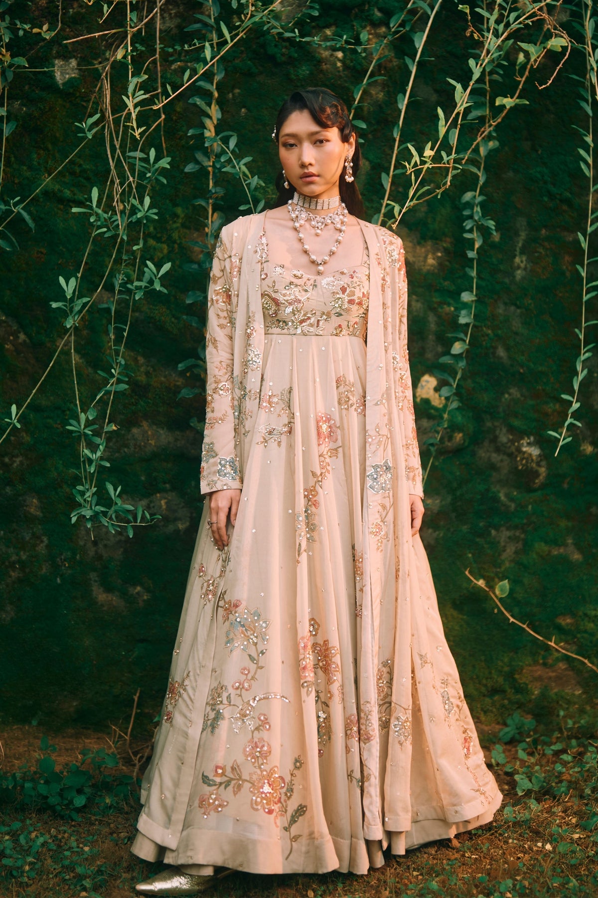Rue Anarkali Jacket Set