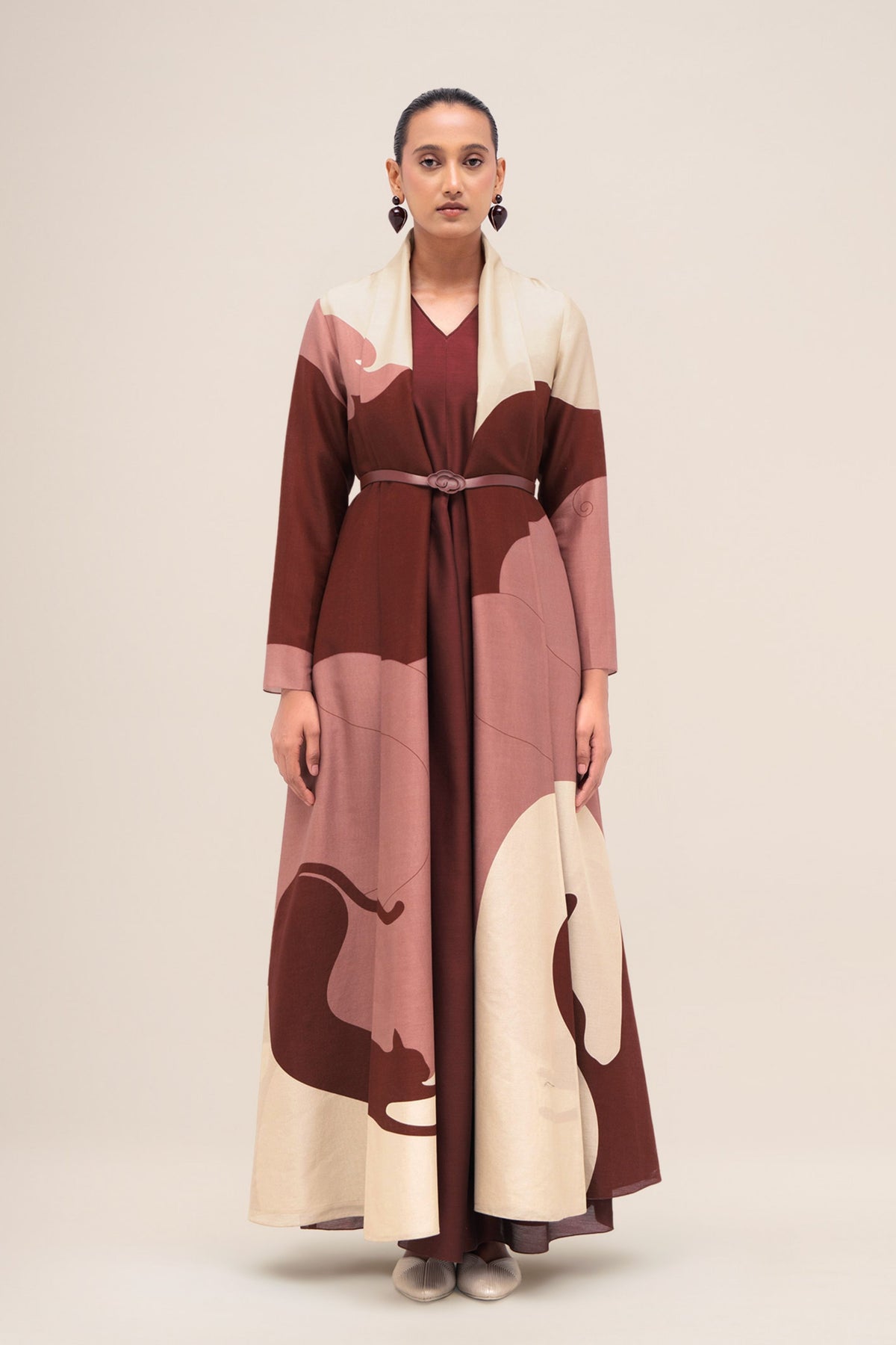 Ghubar Brick Abaya Set