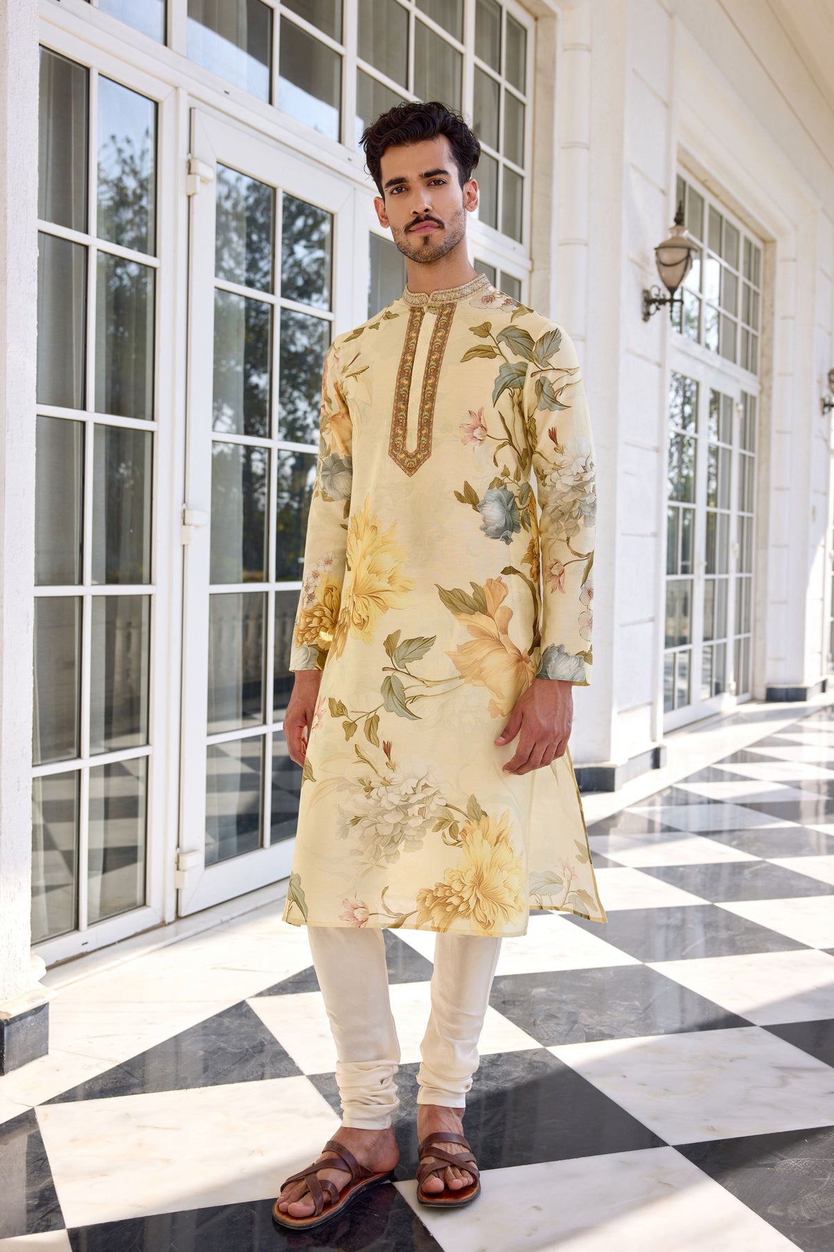 Faiza Ivory Kurta Set