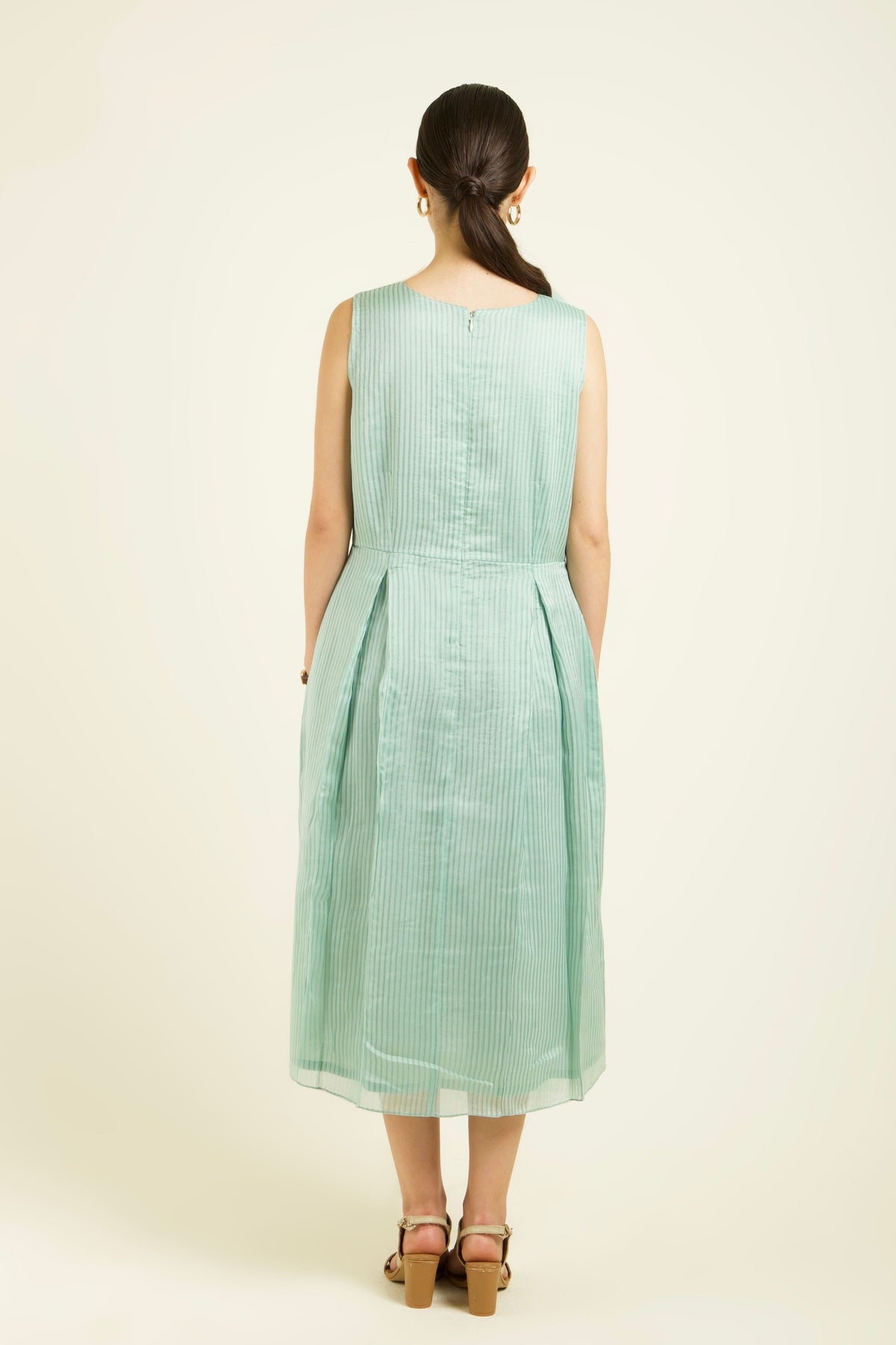 Mint Stripe Organza Dress