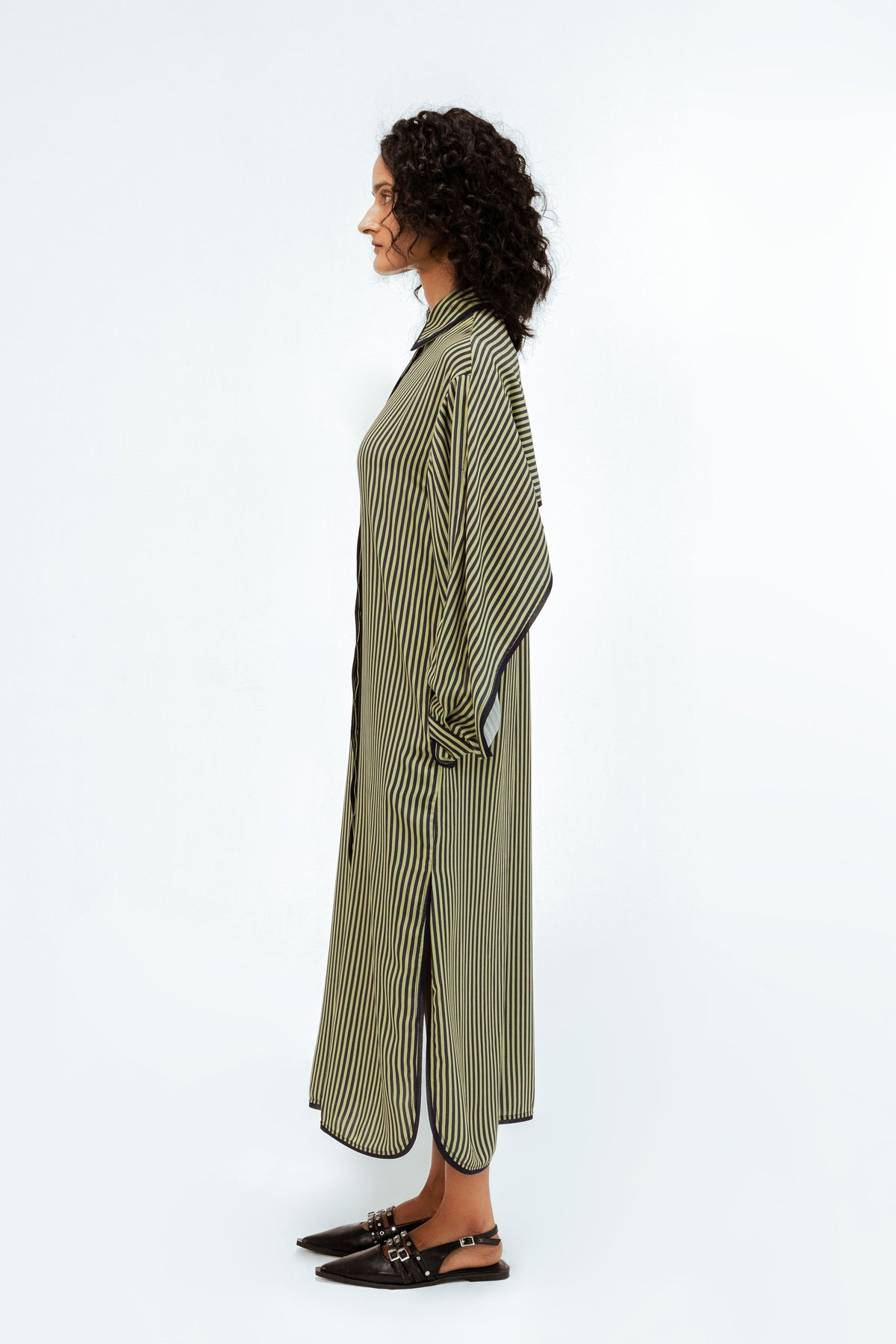 Elian Crepe Shirt Dress